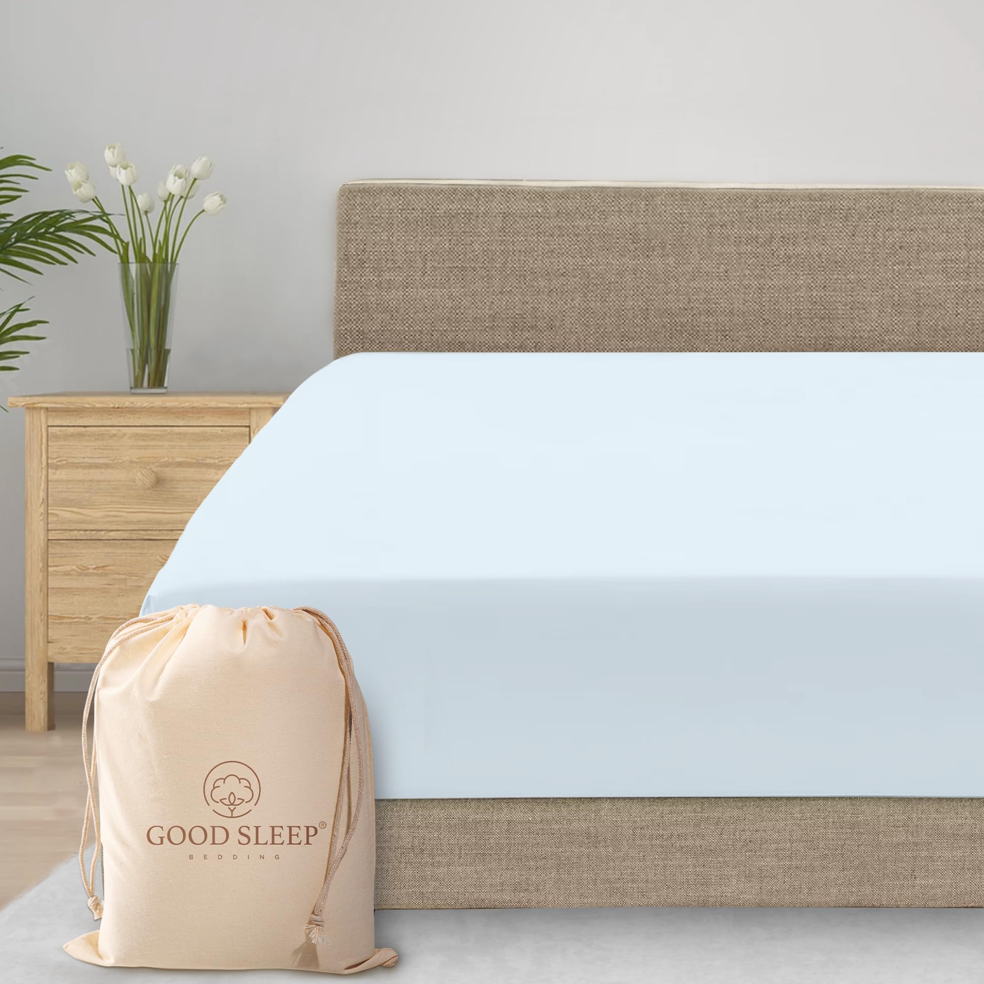 Good Sleep Bedding 100% Egyptian Cotton Twin XL Fitted Sheet, 100 - Good Sleep Bedding Official Product View 10