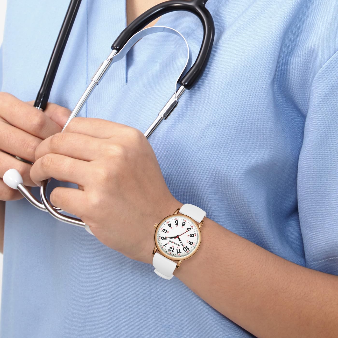 GOLDEN HOUR Waterproof Nurse Watch for Medical Professionals, Students - View 7