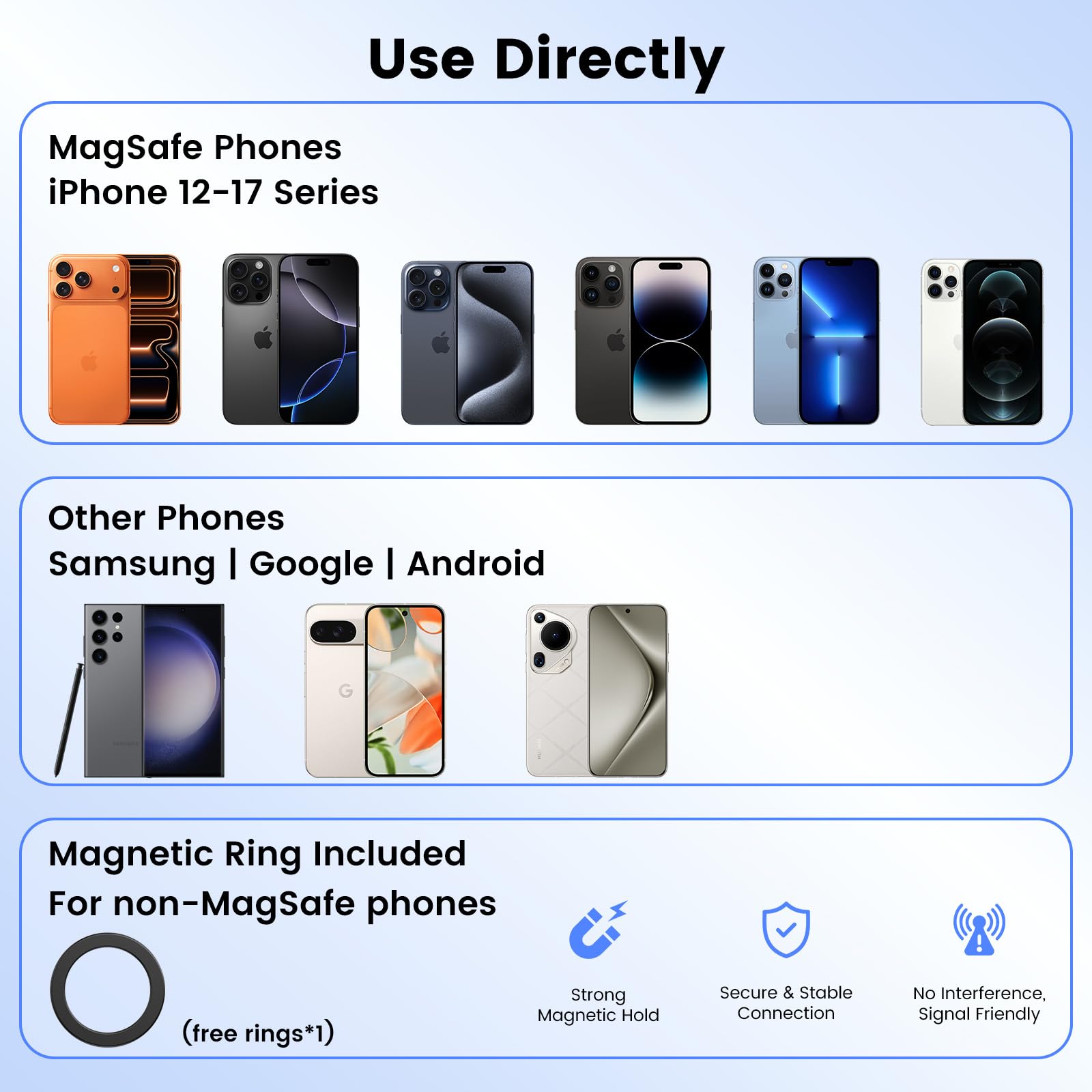 MagDIGITEH magnetic phone holder for laptops, adjustable gray mount for iPhone 12-17, compatible with Tesla monitor.
