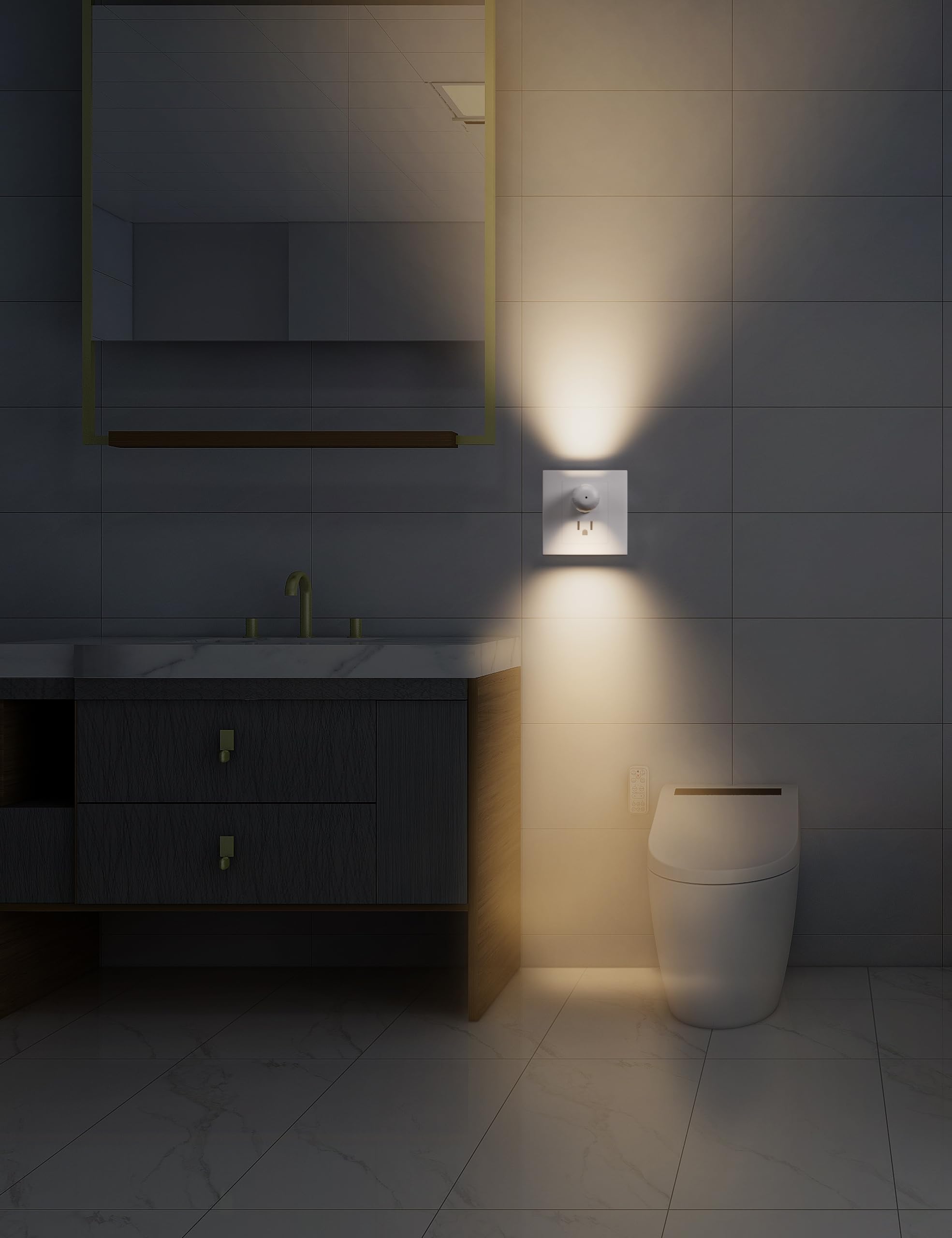 GEPLAD 6-Pack LED Night Light Plug-in Wall,Dusk-to-Dawn Sensor Au - GEPLAD Official Product View 5
