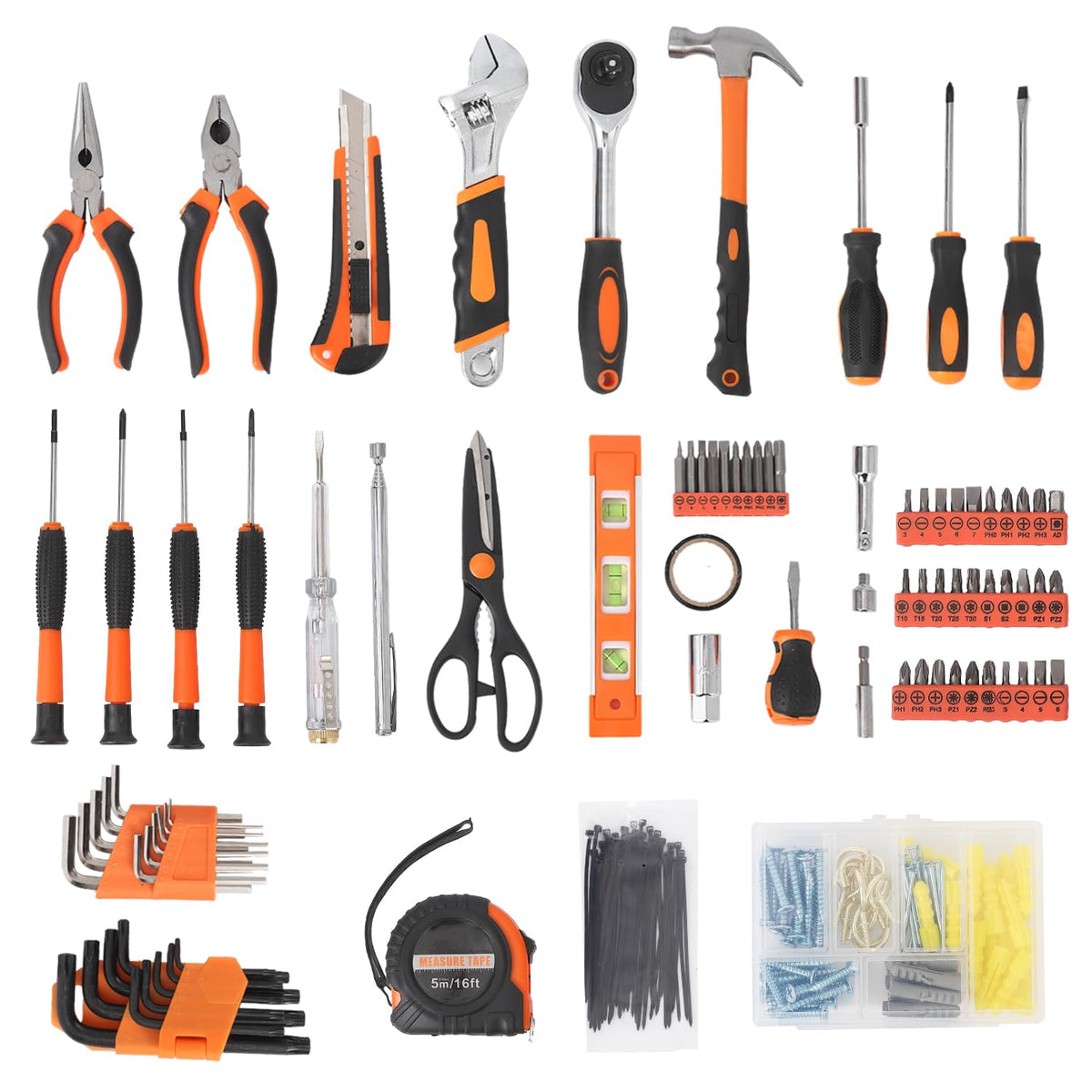 247PCS Tool Set with Case Household Tool Kit with Socket - Festisoul Official Imagery - 8