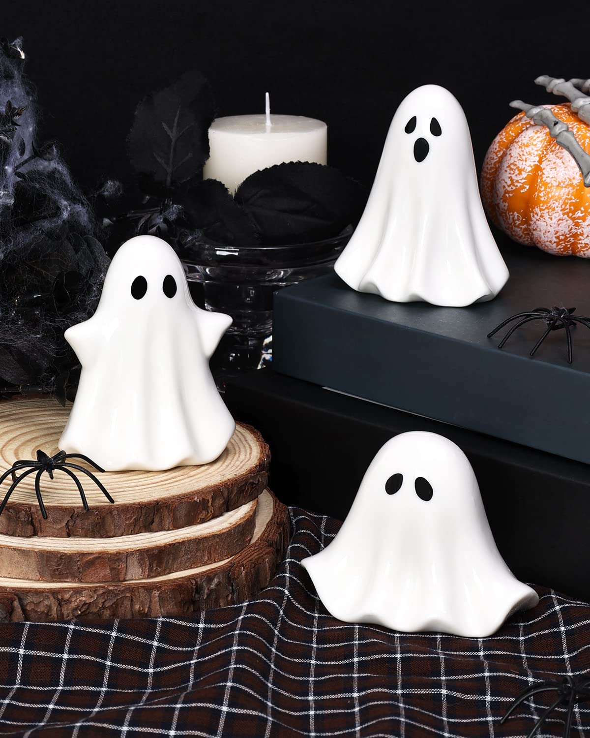 Tuitessine Ceramic Ghosts Small Scary Ghost Figurine - Tuitessine Official Imagery - 2