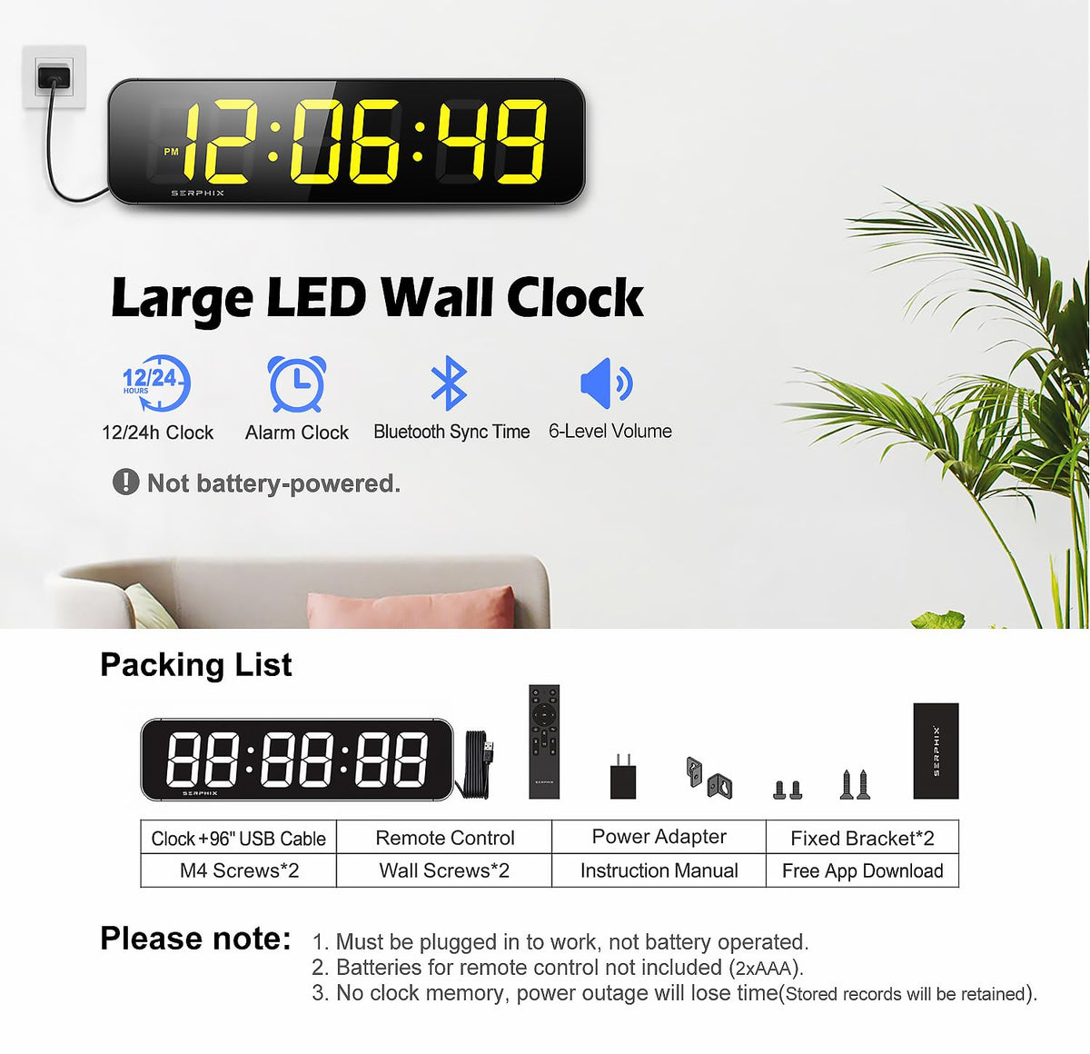 15 2 Gym Timer App Remote Control Gym Clock for Home Garage - SERPHIX Official Imagery - 8