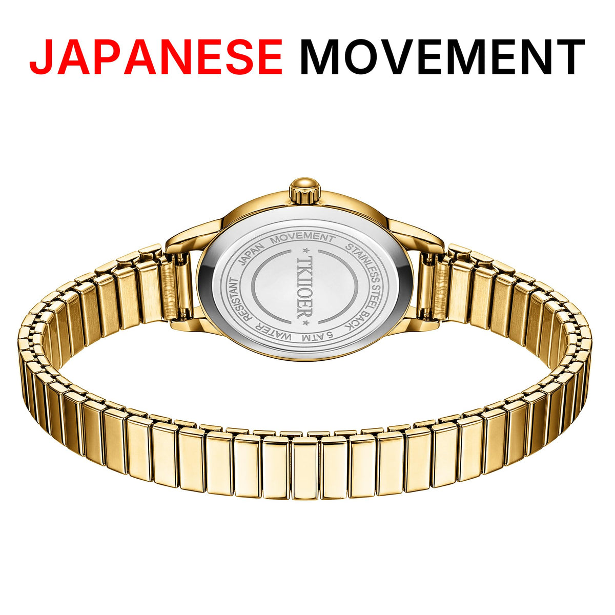 Small Gold Watches for Women Easy to Read Dial Ladies Analog - TKIIOER Official Imagery - 4