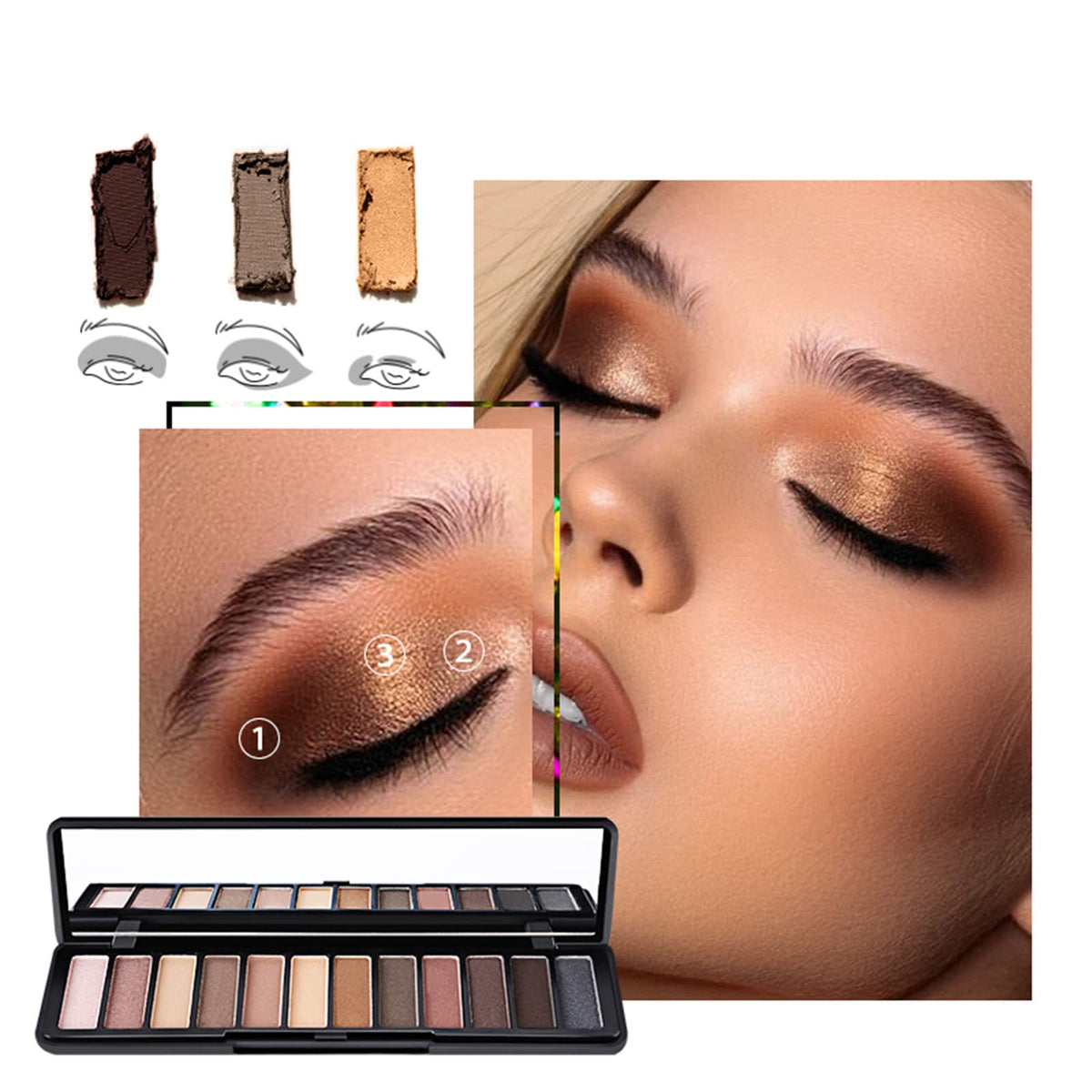 Joyeee Makeup Kit For Women Full Kit Naked Shimmer Eyeshadow - Joyeee Official Imagery - 5