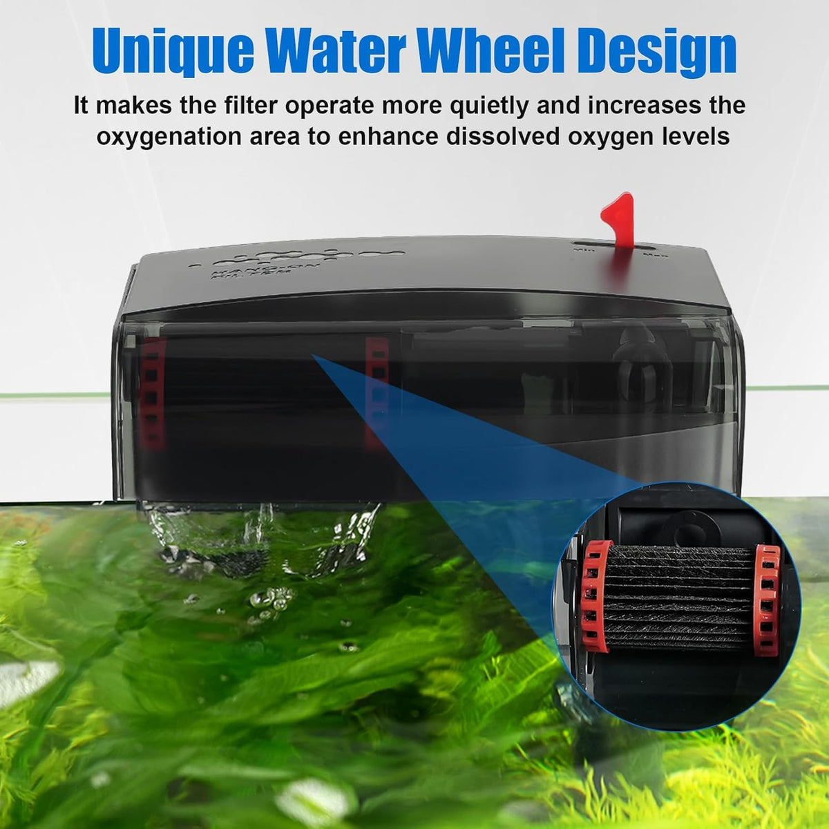 AQQA Aquarium Filter 10 30 Gallon Fish Tank Filters with Bio - AQQA Official Imagery - 4