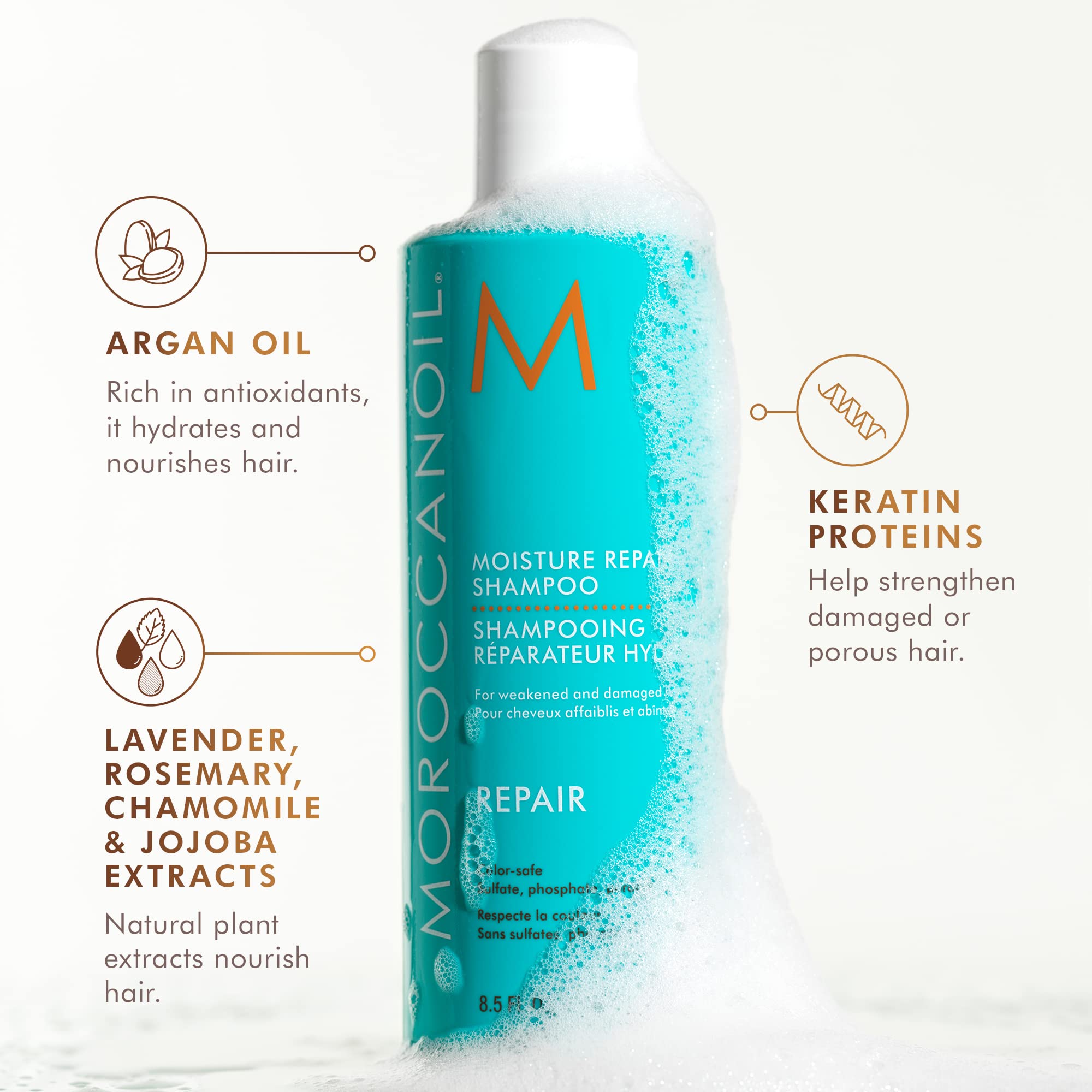 Elefair Tech Moroccanoil Moisture Repair Shampoo and Conditioner Bundle - Elefair Tech Official Product View 4