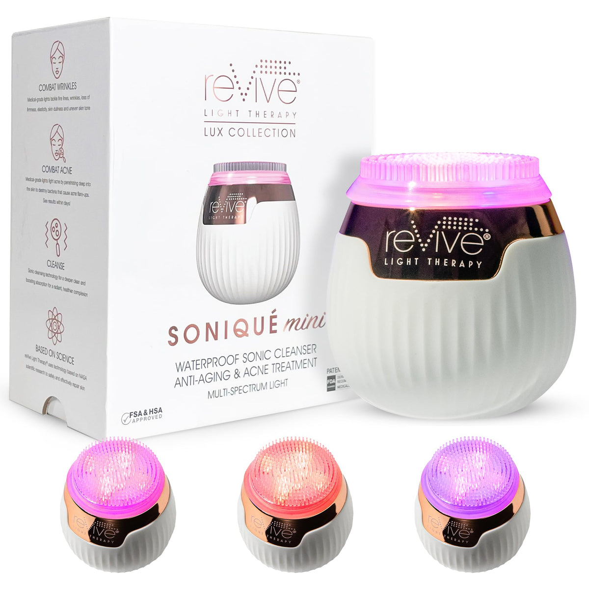 reVive Light Therapy Lux Collection Soniqu Mini Rechargeable - reVive Light Therapy Official Imagery - 2