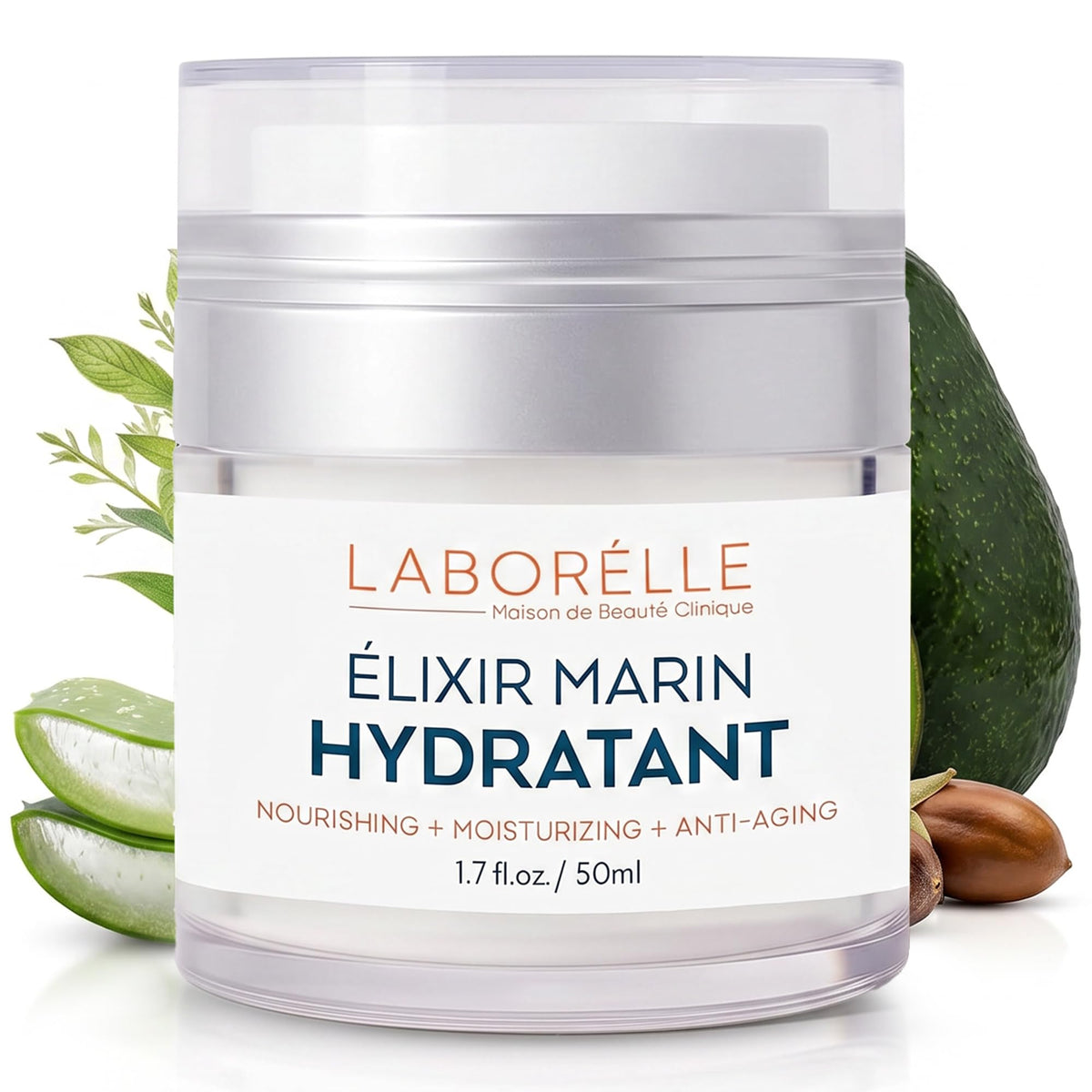 Hyaluronic Acid Face Moisturizer Deep Hydration Cream with - Laborélle Official Imagery - 2
