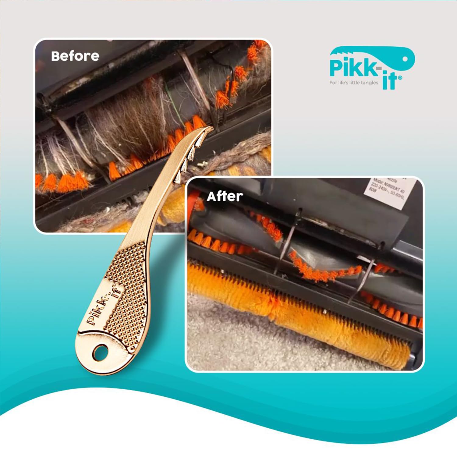 Pikk-it Vacuum Hairbrush Cleaner Tool - Pikk-it Official Product View 4
