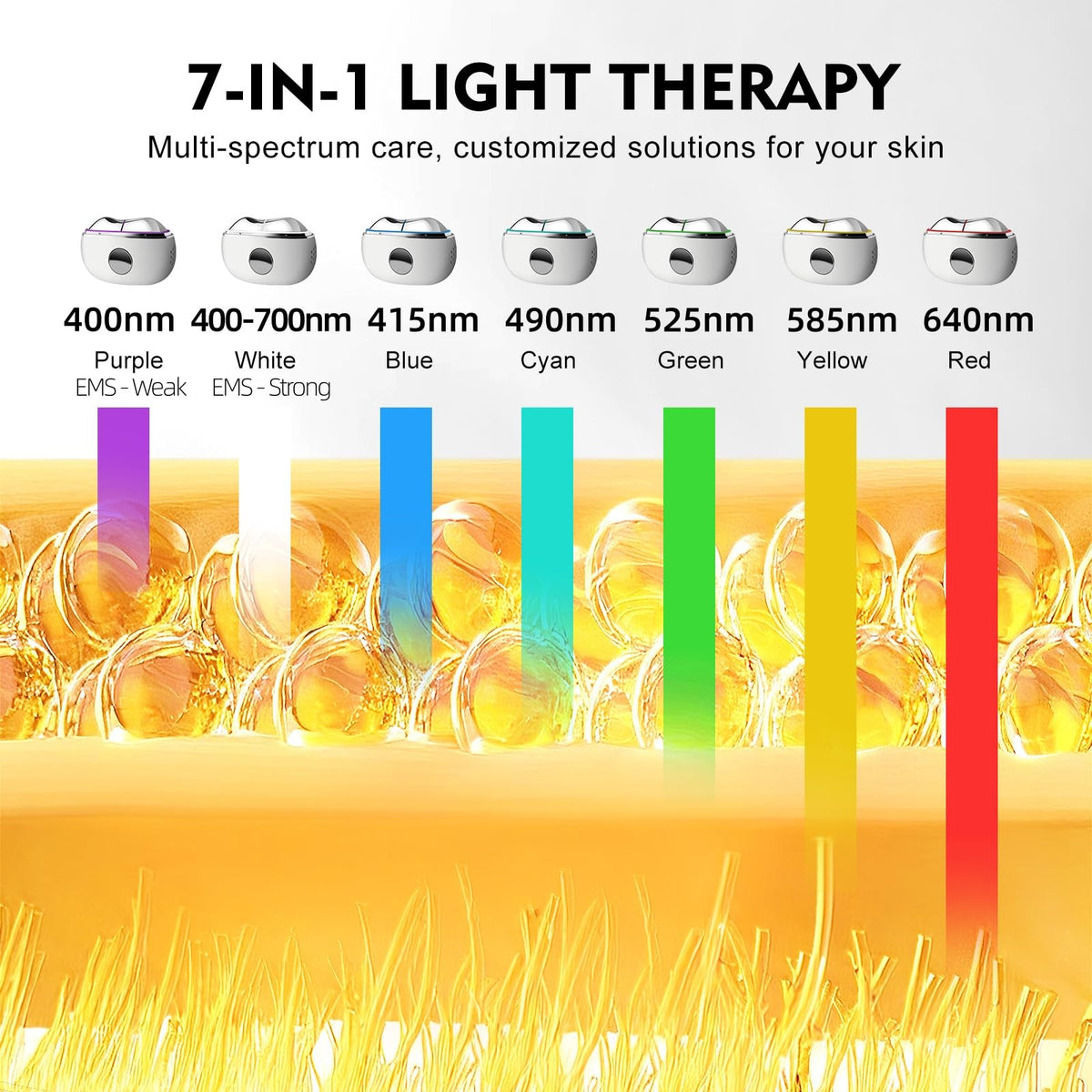 Electric Gua Sha Face Massager 7 in 1 Red Light Therapy - Maliansun Official Imagery - 4