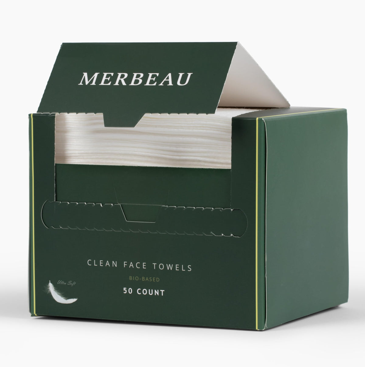 Clean Facial Towels for Sensitive Skin 100 USDA Biobased - Merbeau Official Imagery - 8