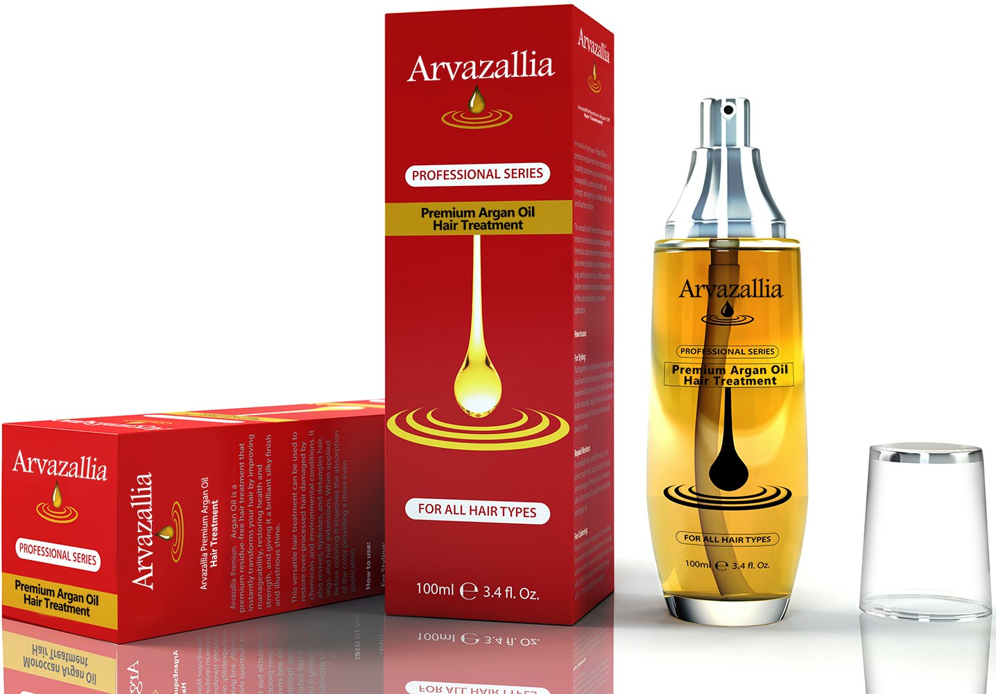 Arvazallia Argan Oil for Hair Treatment Leave in Treatment & Conditioner - Arvazallia Official Product View 4