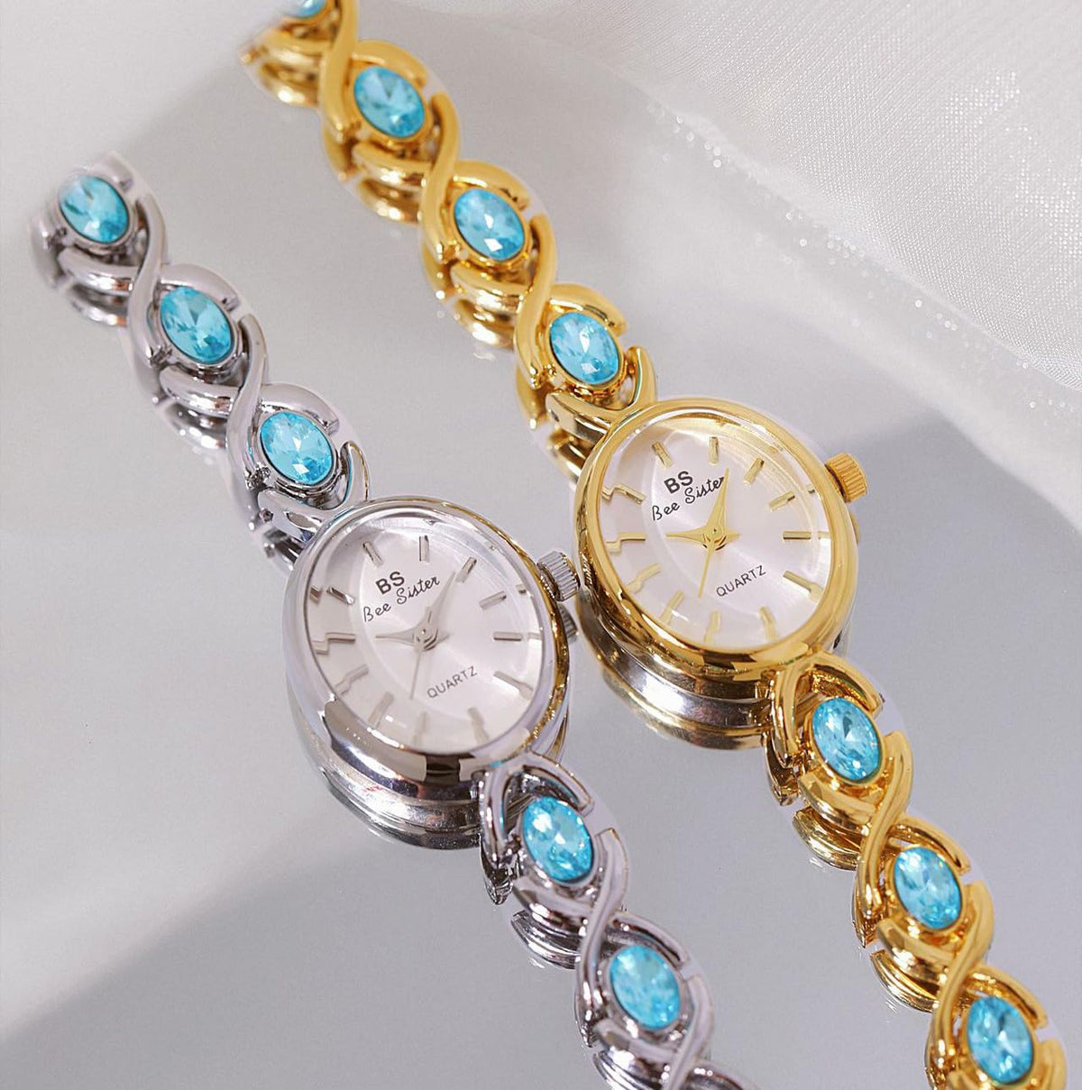 MASTOP Luxury Vintage Gold Watches for Women with Jade - MASTOP Official Imagery - 6