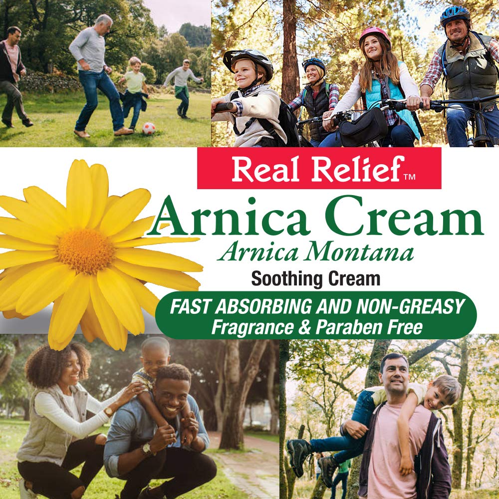 Real Relief Arnica Cream 4 oz – Fast-Absorbing Pain Relief