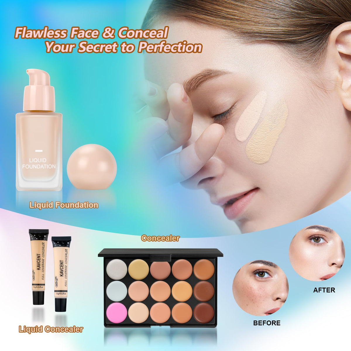 Makeup Kit for Women Full Kit Makeup Set for Teens Teenager - KAVCENT Official Imagery - 5
