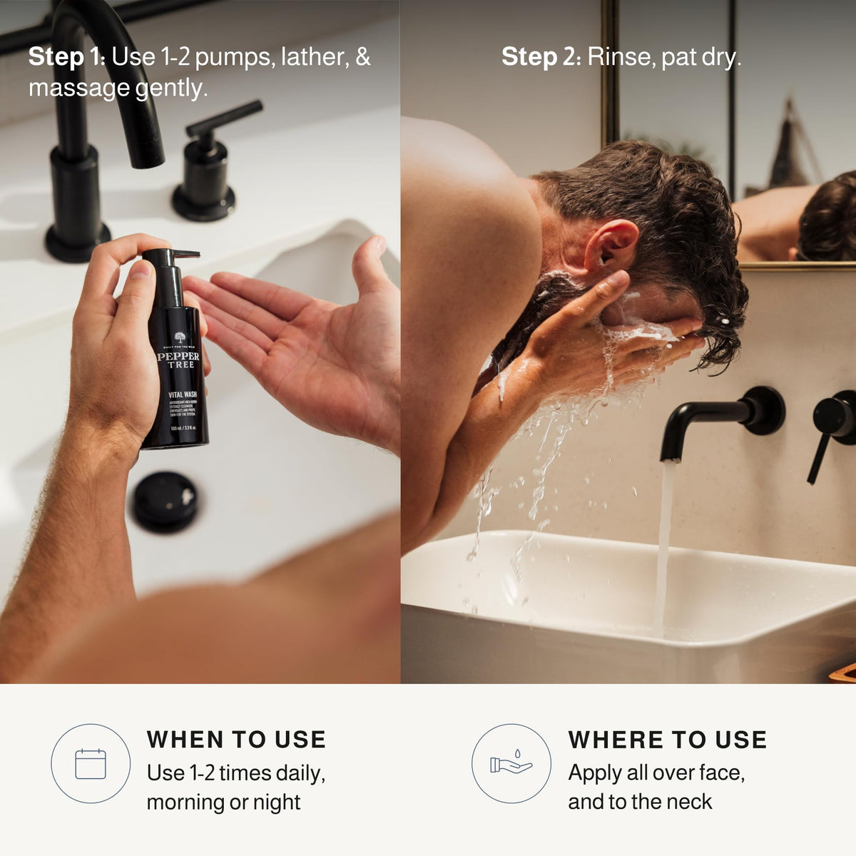 Peppertree Men s Vital Face Wash - PEPPERTREE MEN’S PRODUCTS Official Imagery - 6