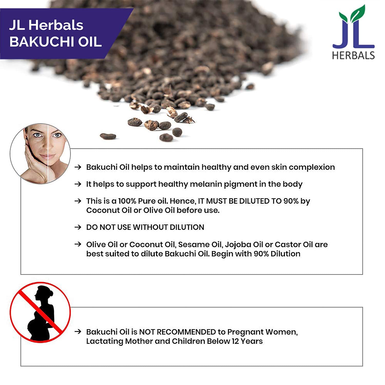 JL Herbals Bakuchi Oil 100ml - JL HERBAL Official Imagery - 4