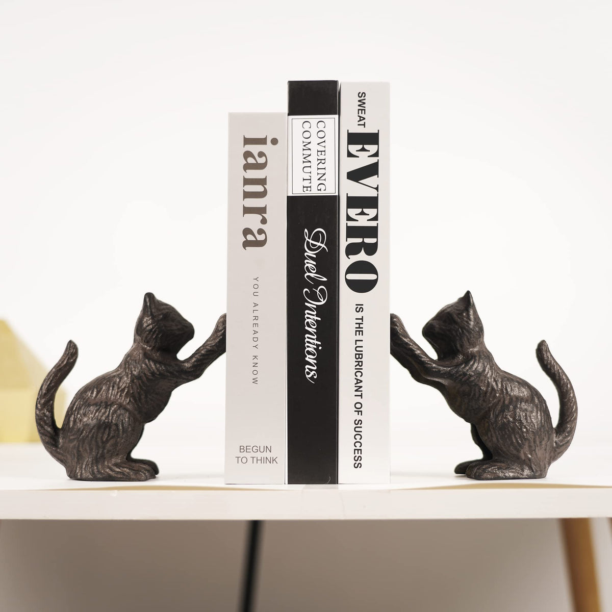 Ambipolar Cat Decorative Bookends Unique Book Ends to Hold - Ambipolar Official Imagery - 6