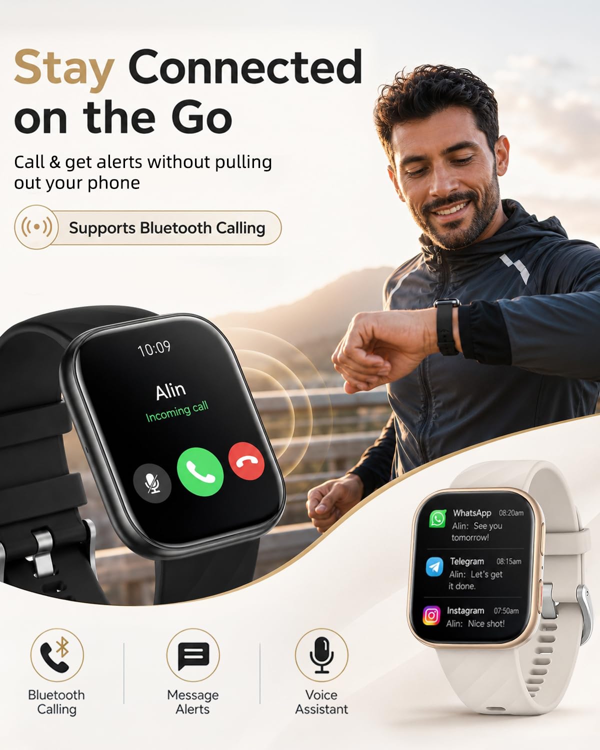 MorePro Health Fitness Tracker Smart Watch with 24 7 Heart - MorePro Official Imagery - 4
