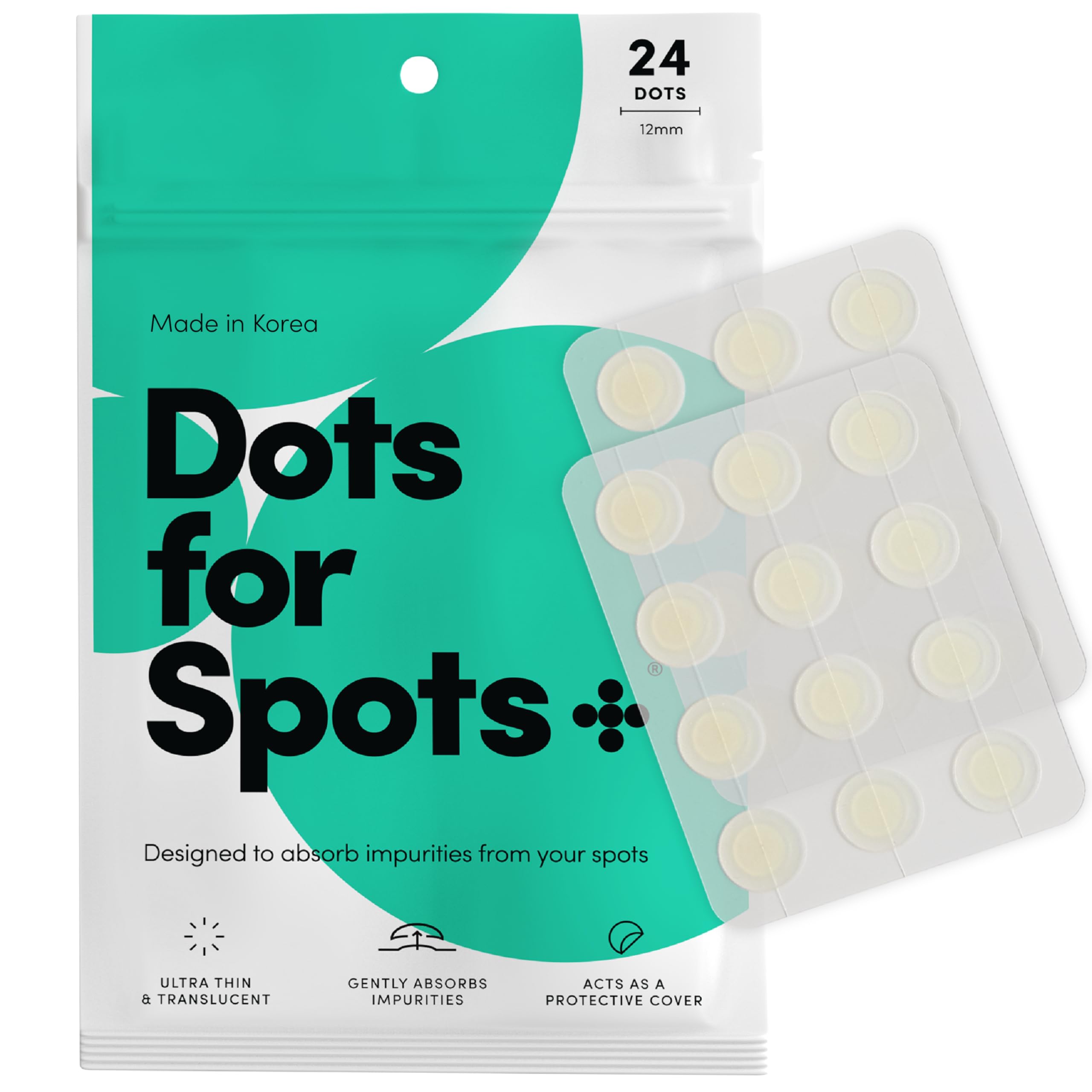 Dots for Spots Patches For Face - Fast Acting, Translucent - Product Imagery