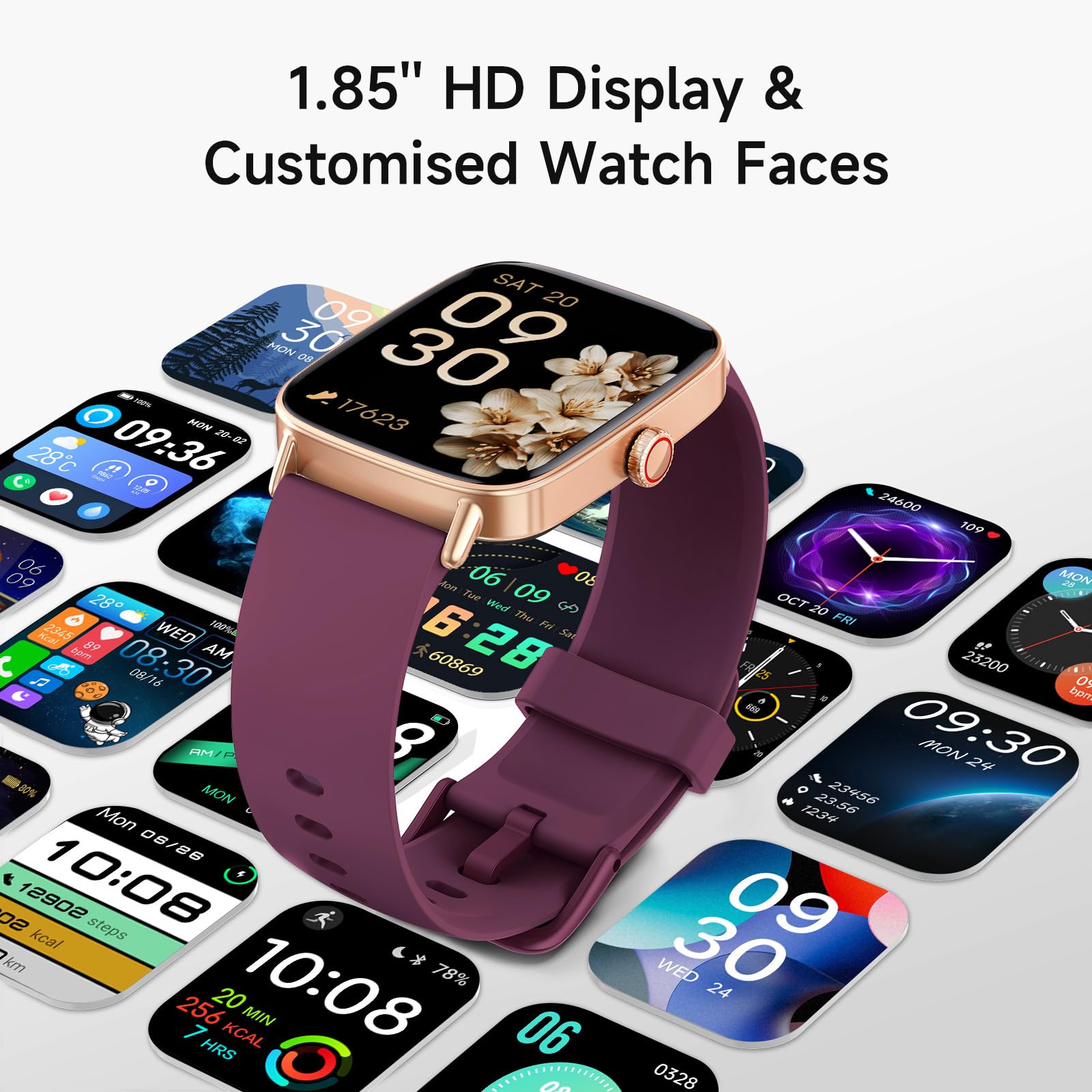aeac Smart Watch for Women, 1.85" HD Smartwatch Compatible iPhone/Sams - View 8