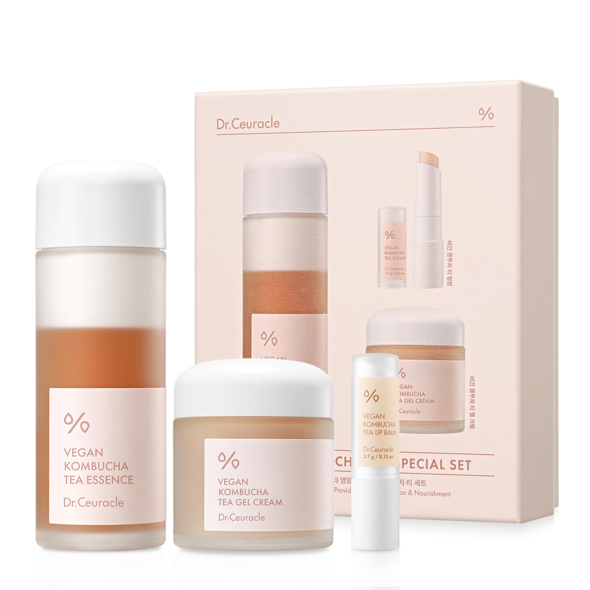 Dr Ceuracle Vegan Kombucha Tea Special Set Essence Gel Cream - Dr.Ceuracle Official Imagery - 2