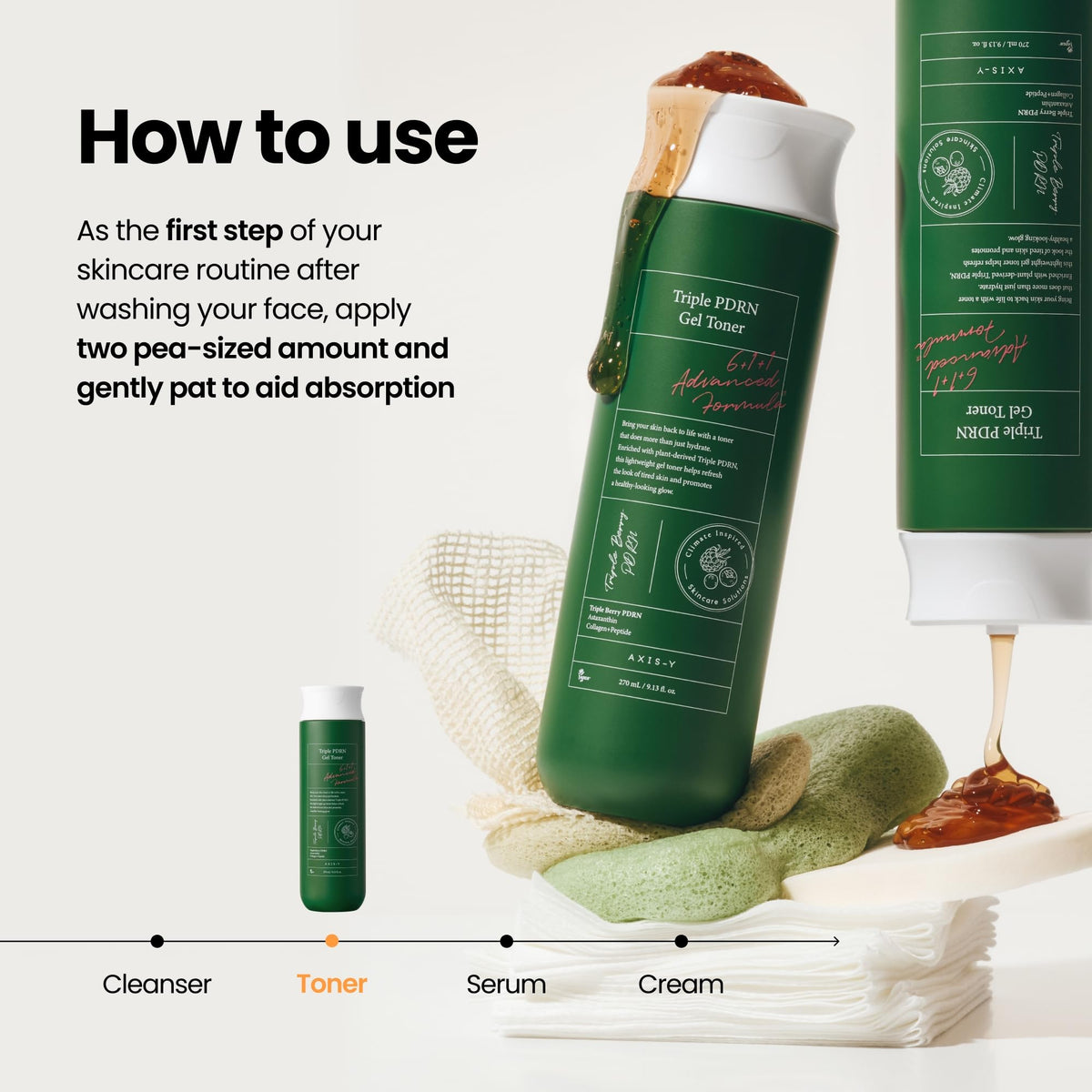 AXIS Y Triple PDRN Gel Toner Soothing Barrier Repair Toner 9 - AXIS-Y Official Imagery - 8