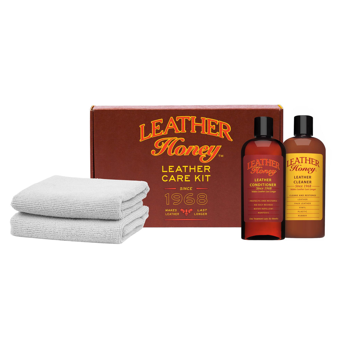 Leather Honey Complete Leather Care Kit Non Toxic Made in - Leather Honey Official Imagery - 1