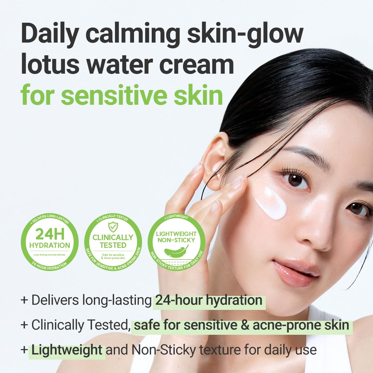 ROVECTIN Calming Lotus Cream – Lightweight Hydrating & Soothing Moisturizer - ROVECTIN Official Product View 6