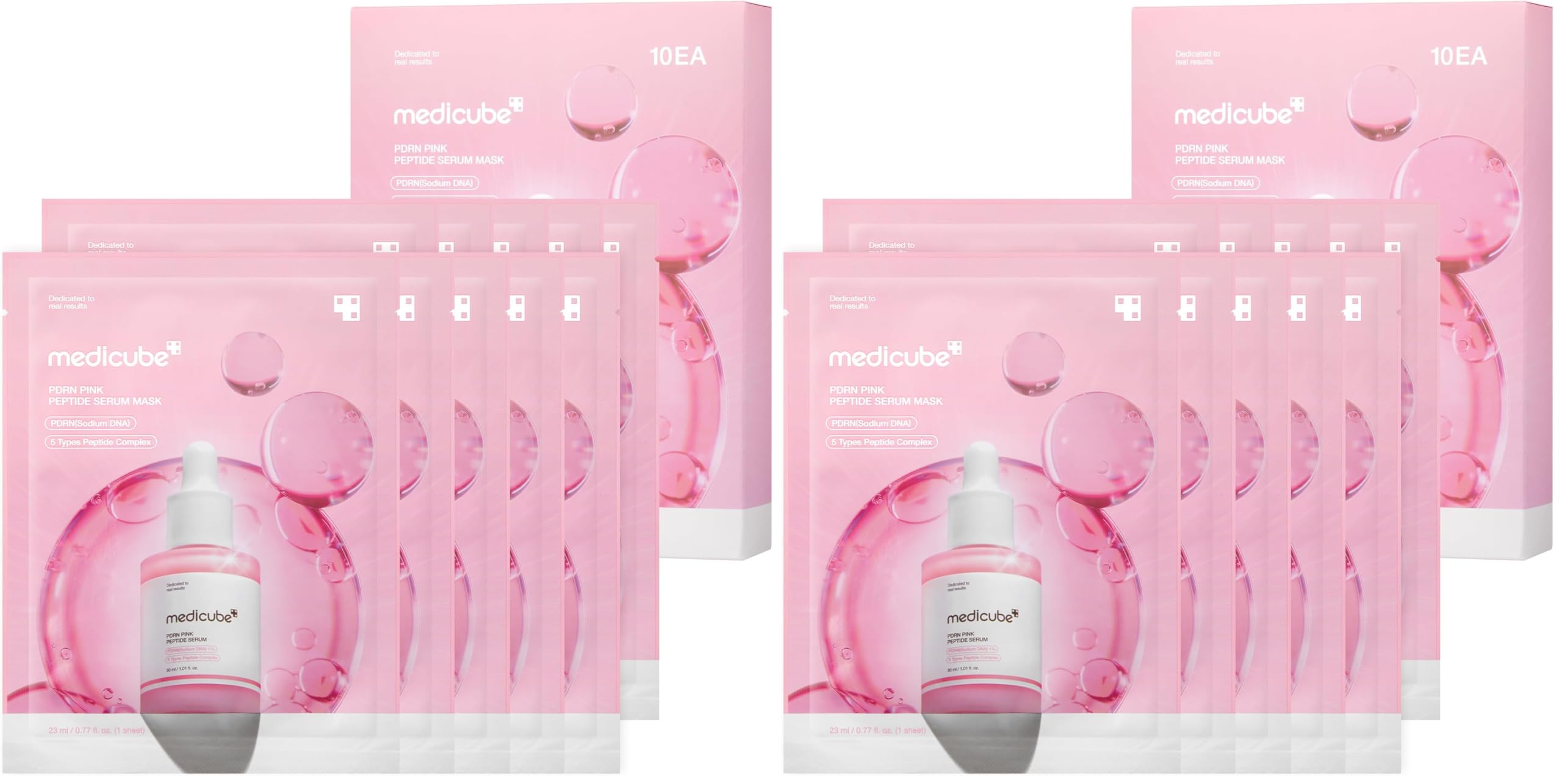 medicube PDRN Pink Peptide Ampoule Sheet Mask 10EA - medicube