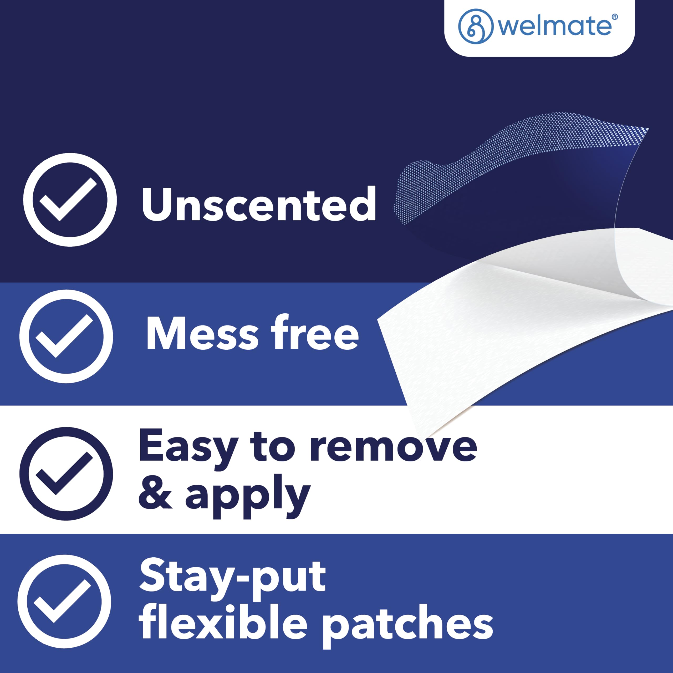 WELMATE 4% Lidocaine Pain Relief Patch Max Strength 30ct