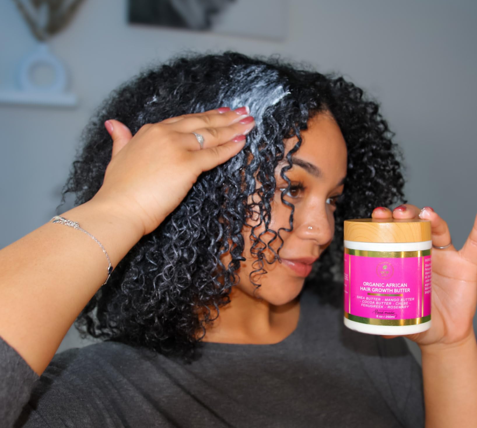 MAKOF BEAUTY Chebe Hair Growth and Thickening Butter - Ayurvedic Deep - MAKOF BEAUTY Official Product View 7
