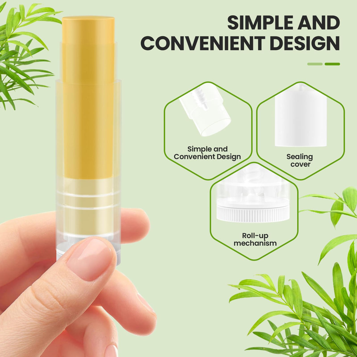 100 Pack Empty Lip Balm Tubes 5 5ml Twist Up lipsticks - Chinhonr Official Imagery - 4