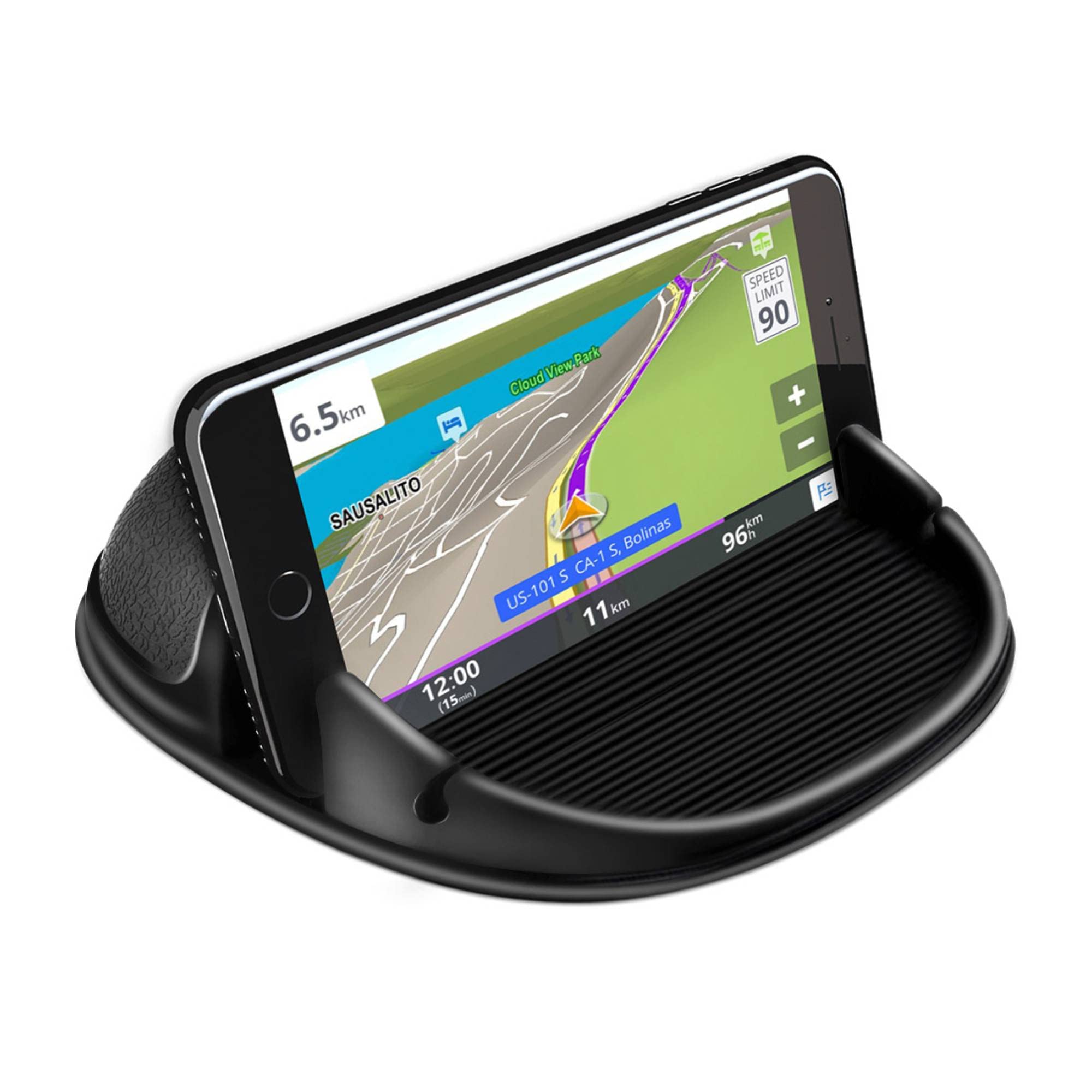 Loncaster Car Phone Holder, Car Phone Mount Silicone Car Pad Mat by Loncaster - Angle View 1