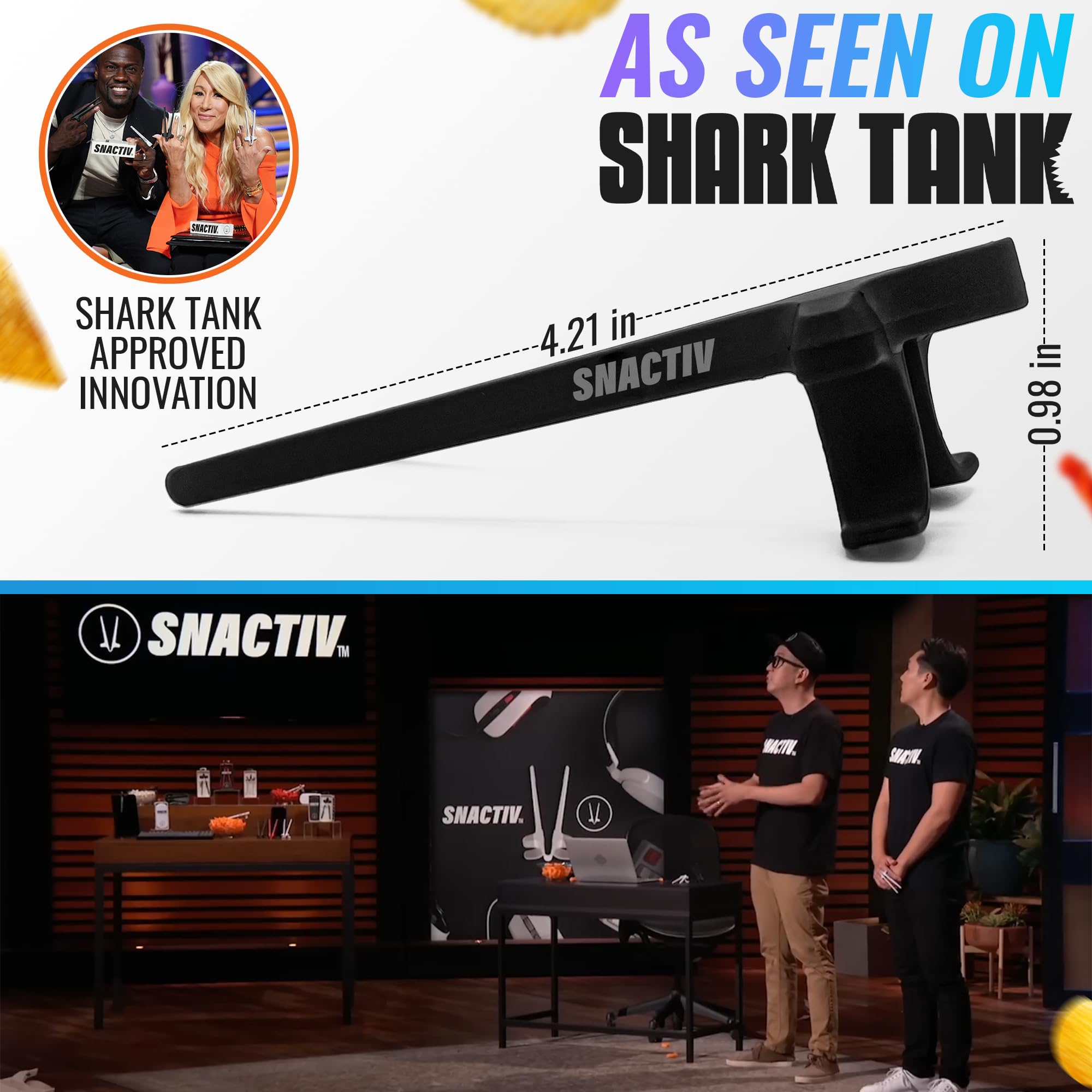 SNACTIV PRO Finger Chopsticks for Gamers - As Seen on Shark Tank! The - View 5