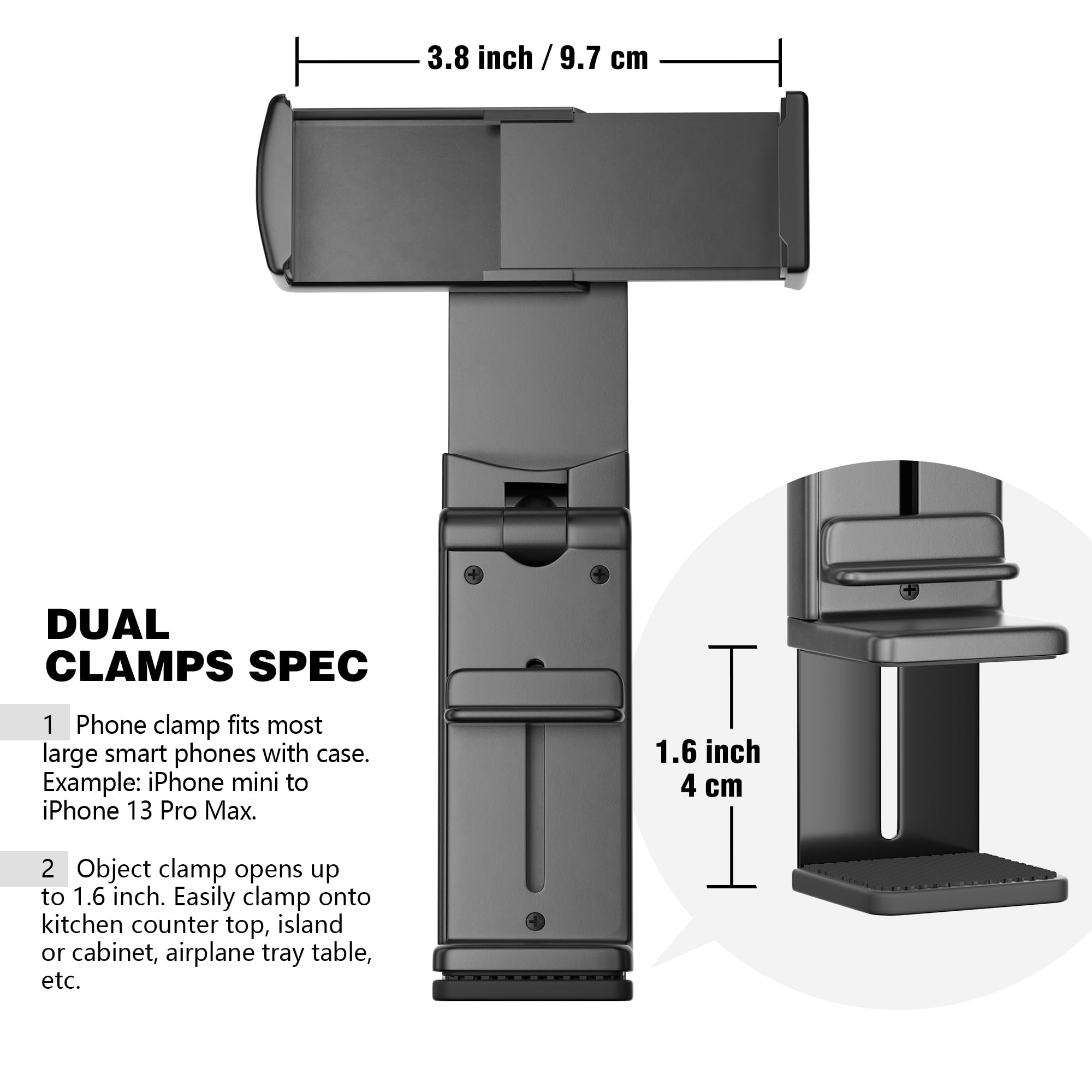Perilogics Universal Airplane Phone Holder Mount, Plane Travel Es by Perilogics - Angle View 5