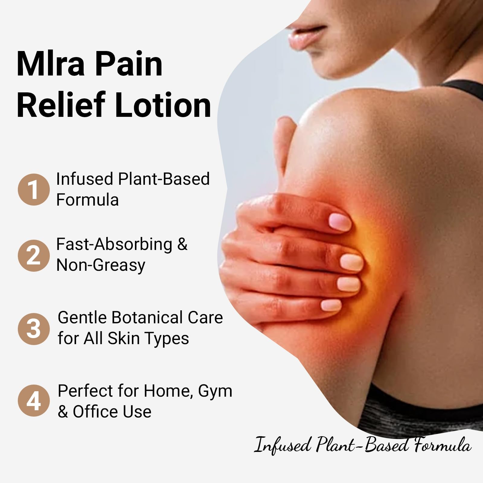 FIYY6VC Mira Relief Repair Lotion with magnesium and botanicals, skin moisturizer in a 3.5 fl oz bottle, soothing and hydrating.