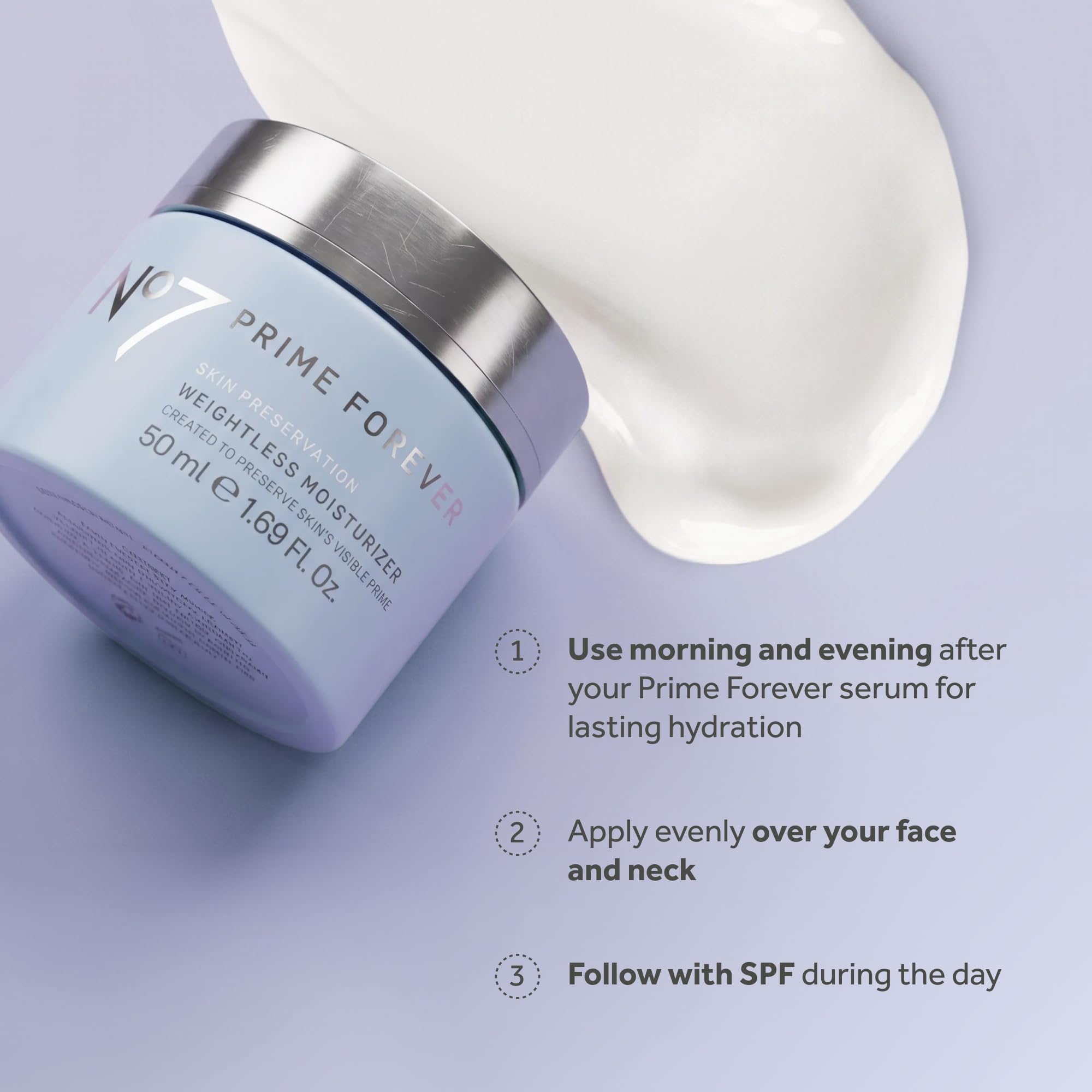 No7 Prime Forever Weightless Gel Face Moisturizer Hyaluronic - No7 Official Imagery - 8