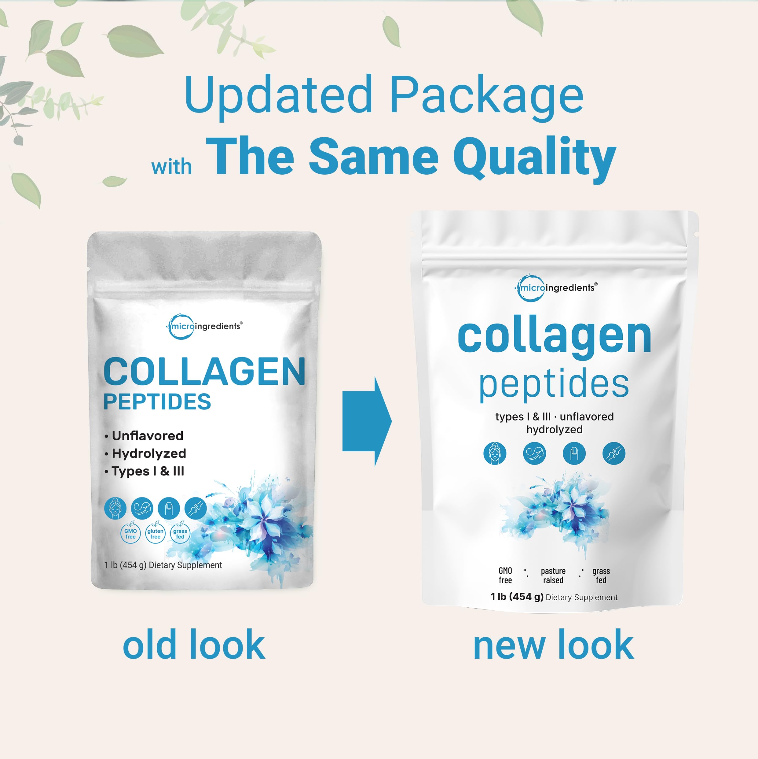 Micro Ingredients Hydrolyzed Collagen Peptides Powder 1 lb - Micro Ingredients Official Imagery - 4