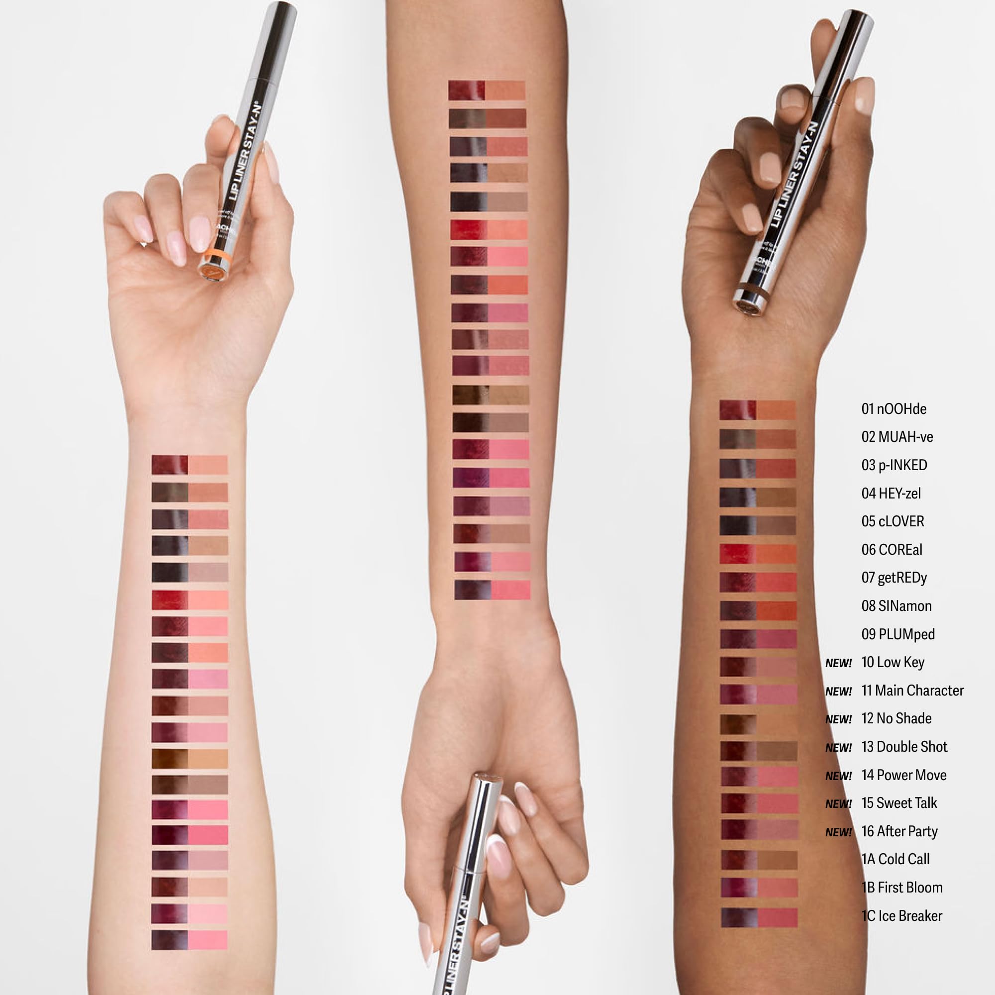 Sacheu Lip Liner STAY-N Peel Off Lip Stain Set, Deep Bundle, 3-Pack - View 10