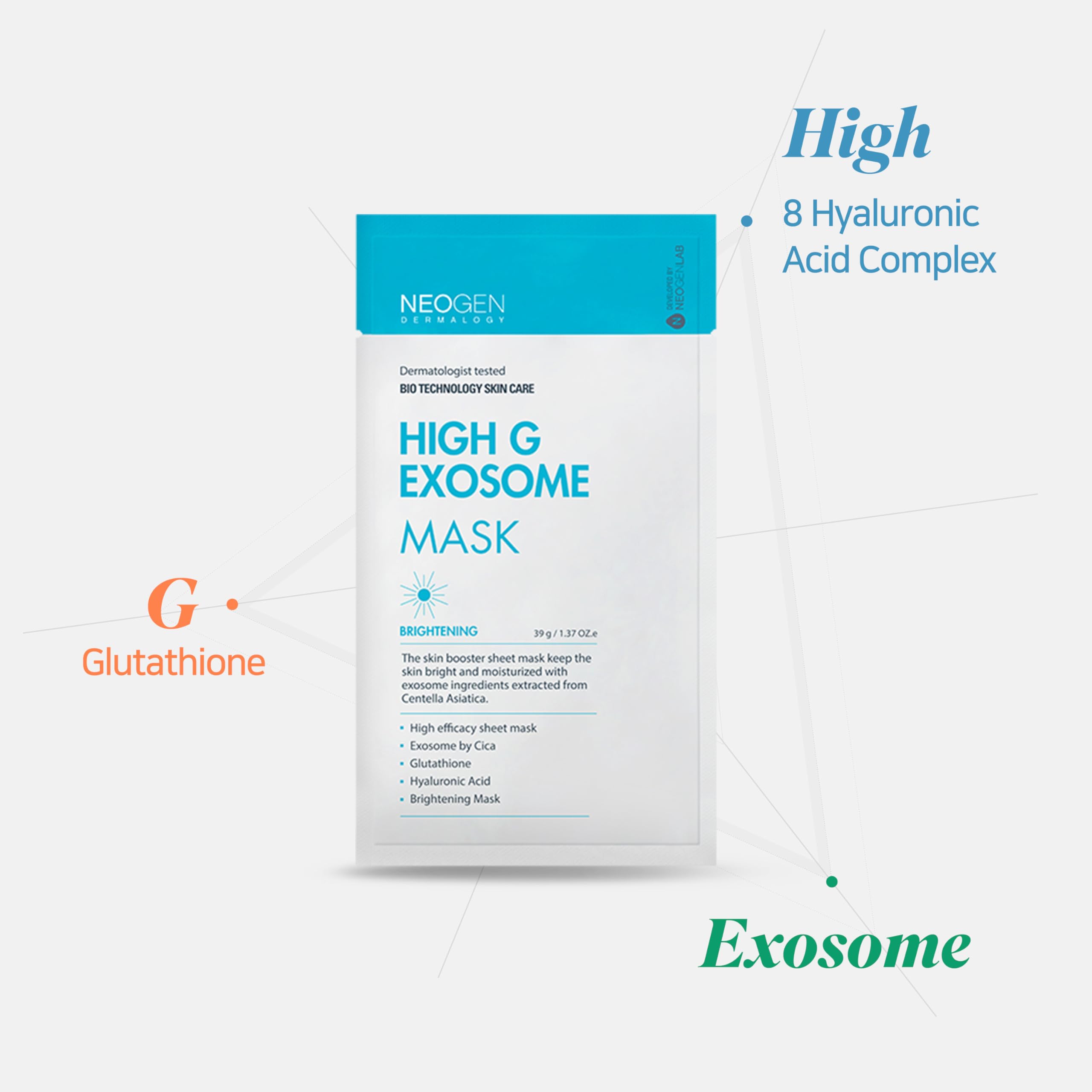 [K-Beauty] NEOGEN DERMALOGY High G Exosome Mask Sheet (39g. 5 - DERMALOGY by NEOGENLAB