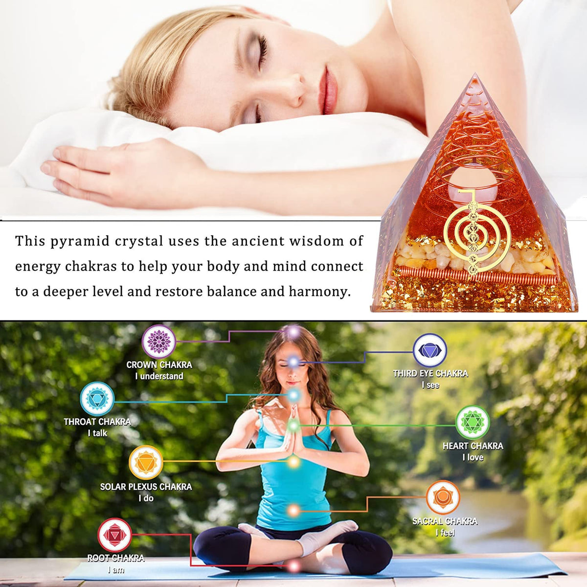 Orgone Pyramid for Positive Energy Chakra Wealth Success - NewMainOne Official Imagery - 8