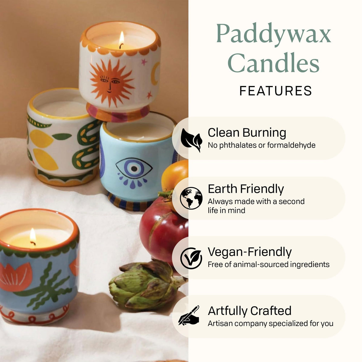Paddywax A Dopo Scented Candle Eye Incense Smoke 8 oz - Paddywax Official Imagery - 5