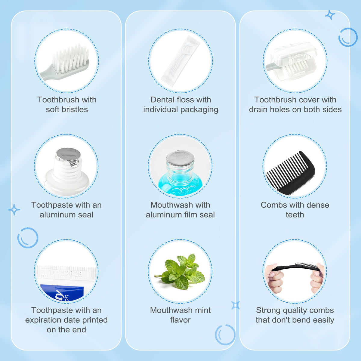 Travel Toothbrush Kit Bulk Individually Packaged - Lilingsty Official Imagery - 6
