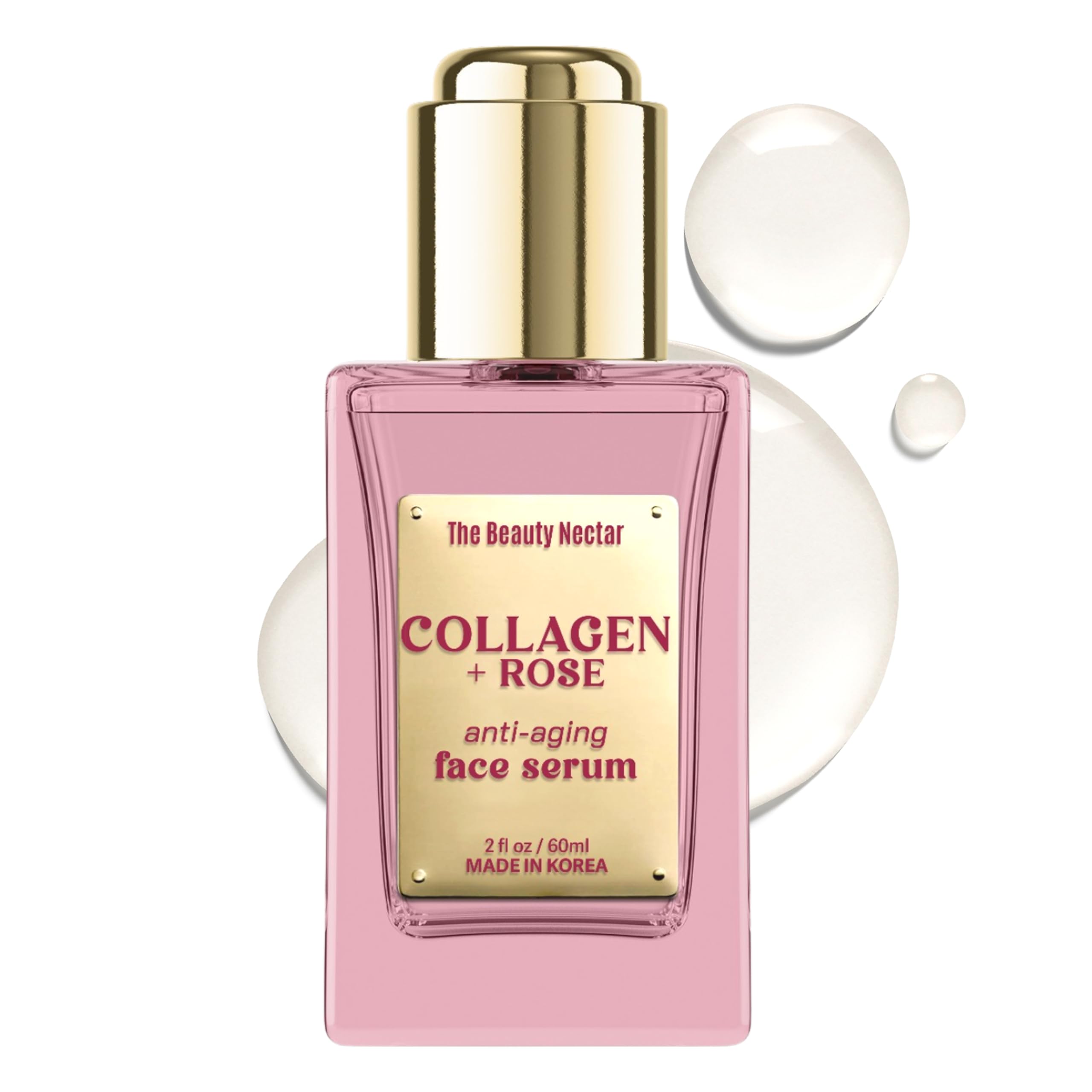 Collagen Face Serum with Rose – Firms Skin, Boosts Hydration, - Product Imagery