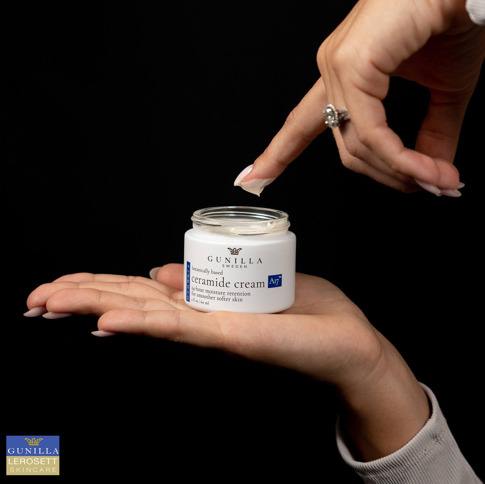 GUNILLA Ceramide Cream A17 Spa Grade Moisturizer with 17 - Gunilla Of Sweden Official Imagery - 6