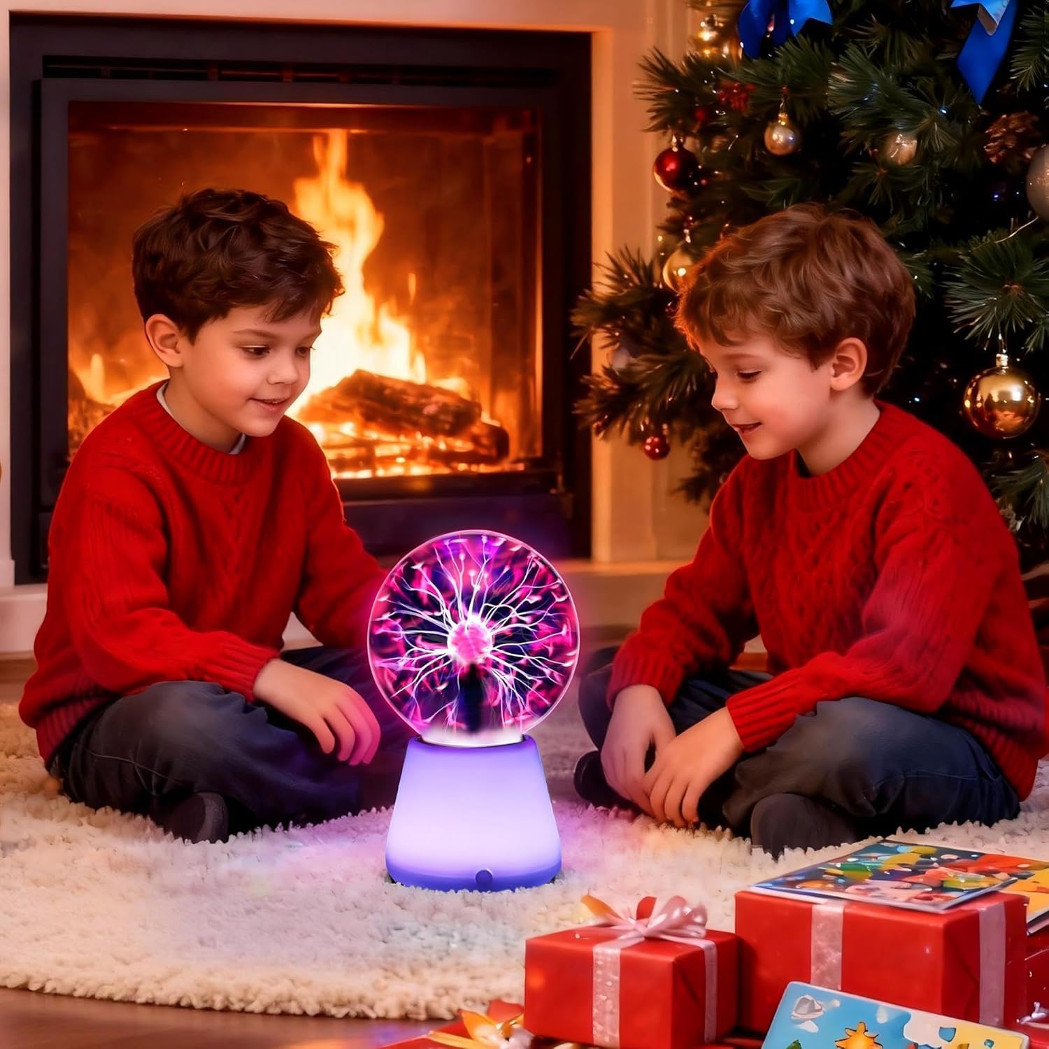 Xsnzdq Plasma Ball Lamp 3-Inch, Touch Reactive Lightning Globe, U - Xsnzdq Official Product View 7