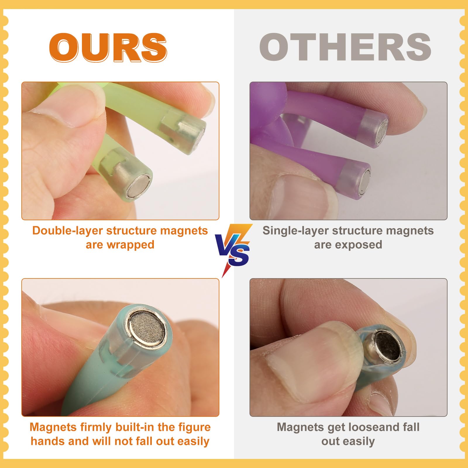 laleay Magnetic Men Fidget Toys, People Figures for Kids Adults G by laleay - Angle View 4
