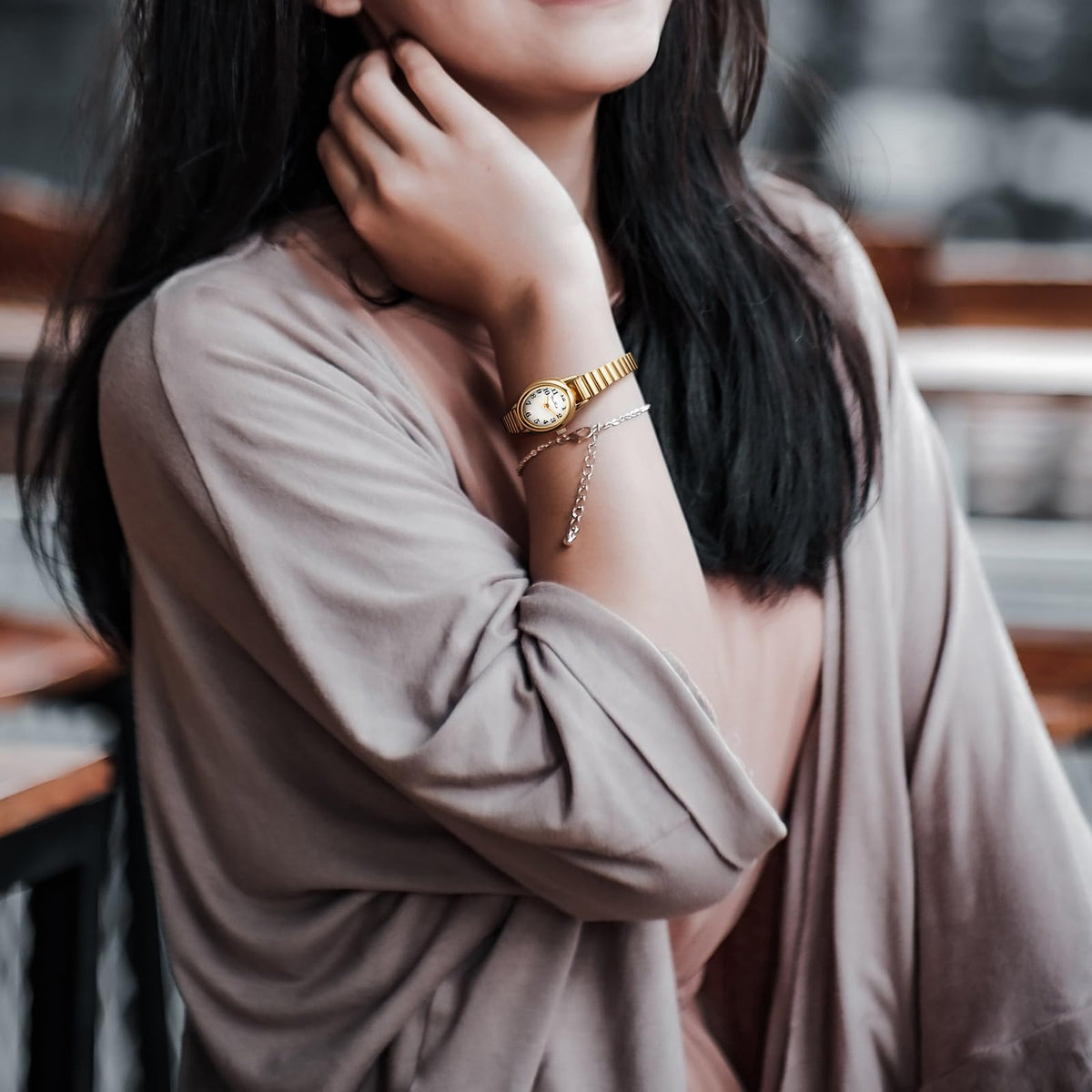 Diaofendi 3 Sizes Small Gold Watches for Women - Diaofendi Official Imagery - 6